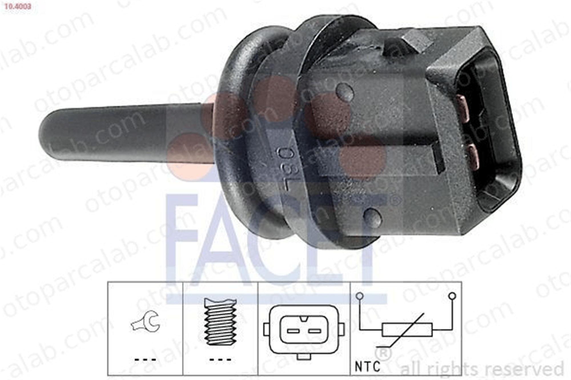 FACET 10.4003 MAP Sensörü ALFA ROMEO 156 156 Sportwagon 7763719 60591909