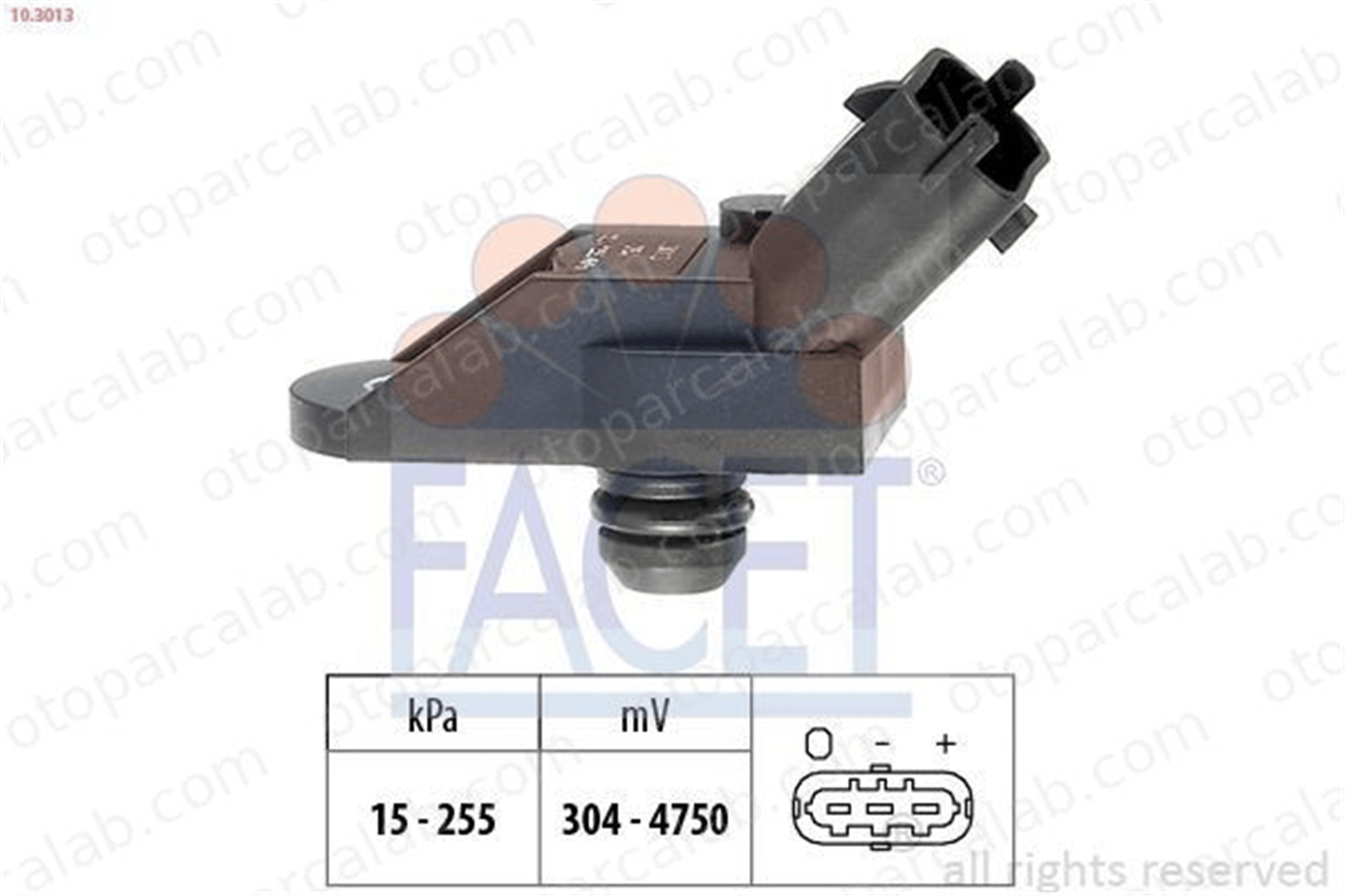FACET 10.3013 MAP Sensörü VOLVO V70 I S80 I 46468682 60814775