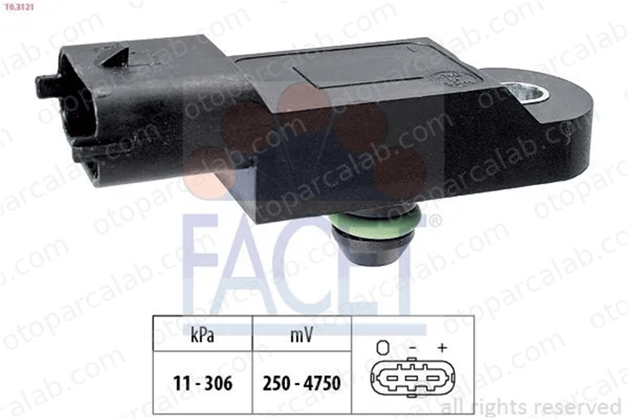 FACET 10.3121 MAP Sensörü RENAULT MEGANE III Coupe MEGANE III Grandtour 223650001R 55209194