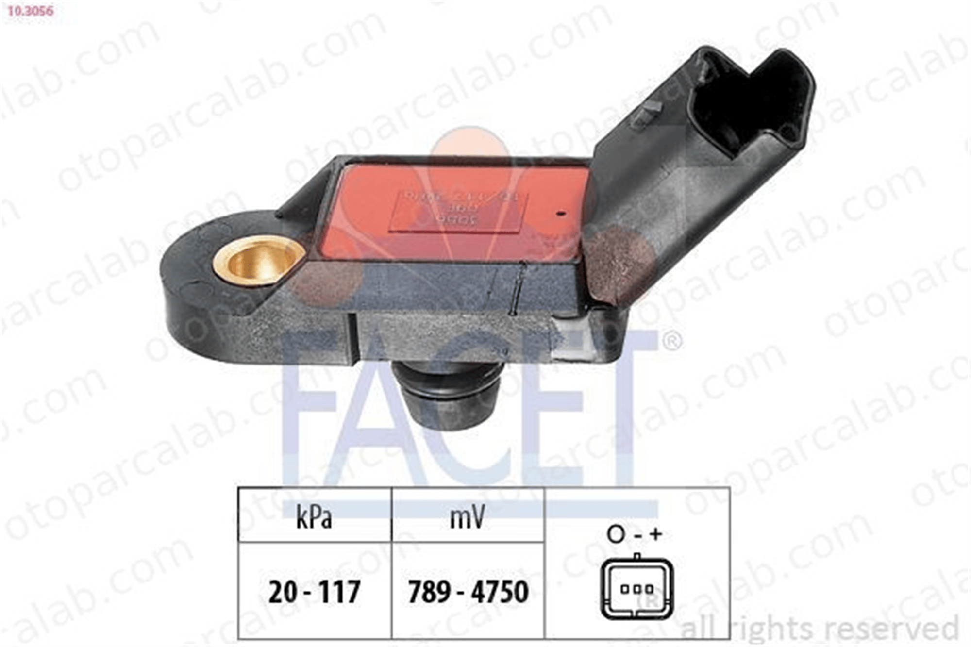 FACET 10.3056 MAP Sensörü CITROËN C5 I Break C5 I 1920AC 457403
