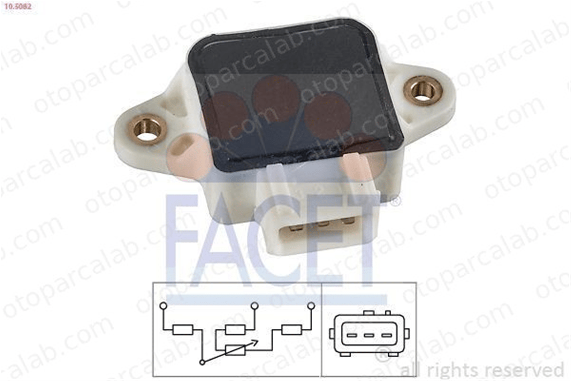FACET 10.5082 Gaz Kelebeği Sensörü PEUGEOT 806 Van CITROËN XANTIA 16288V 7701044753
