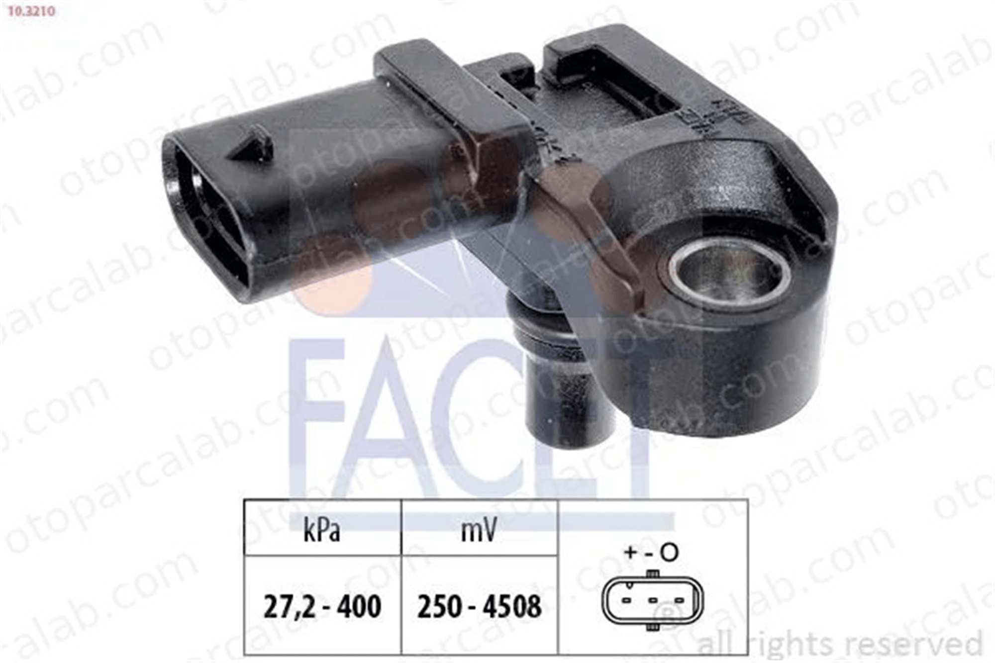 FACET 10.3210 MAP Sensörü BMW 1 3 Touring 13627804742 13628570118