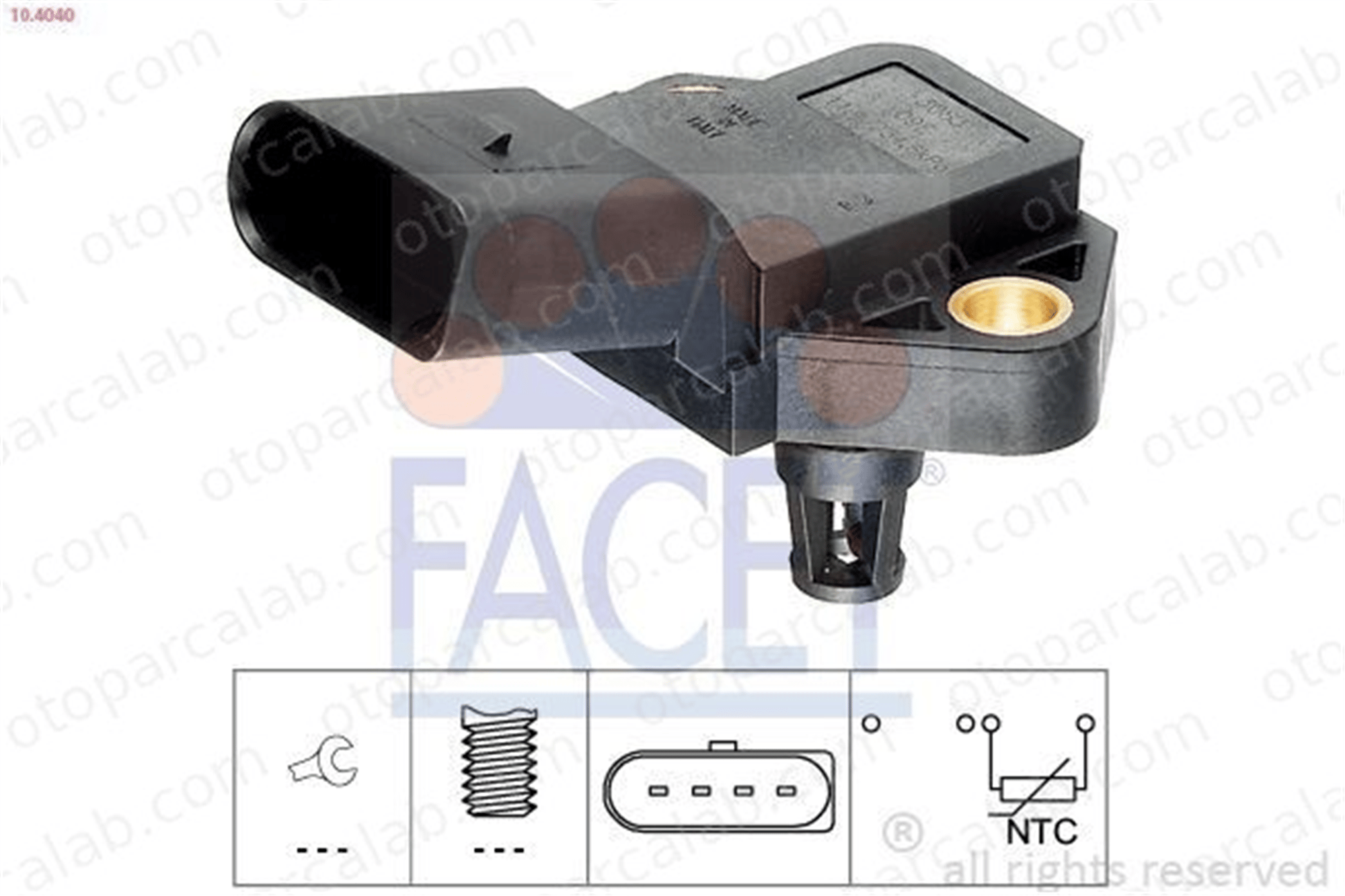FACET 10.4040 MAP Sensörü SKODA FABIA II Combi FABIA II 3P906081 03P 906 081