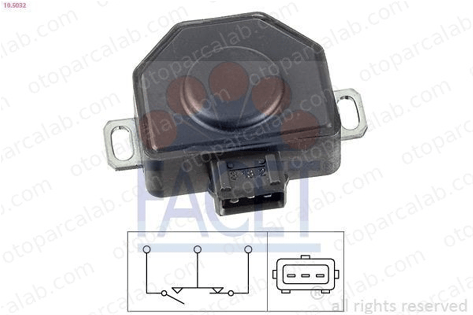 FACET 10.5032 Gaz Kelebeği Sensörü BMW 3 5 13631710559