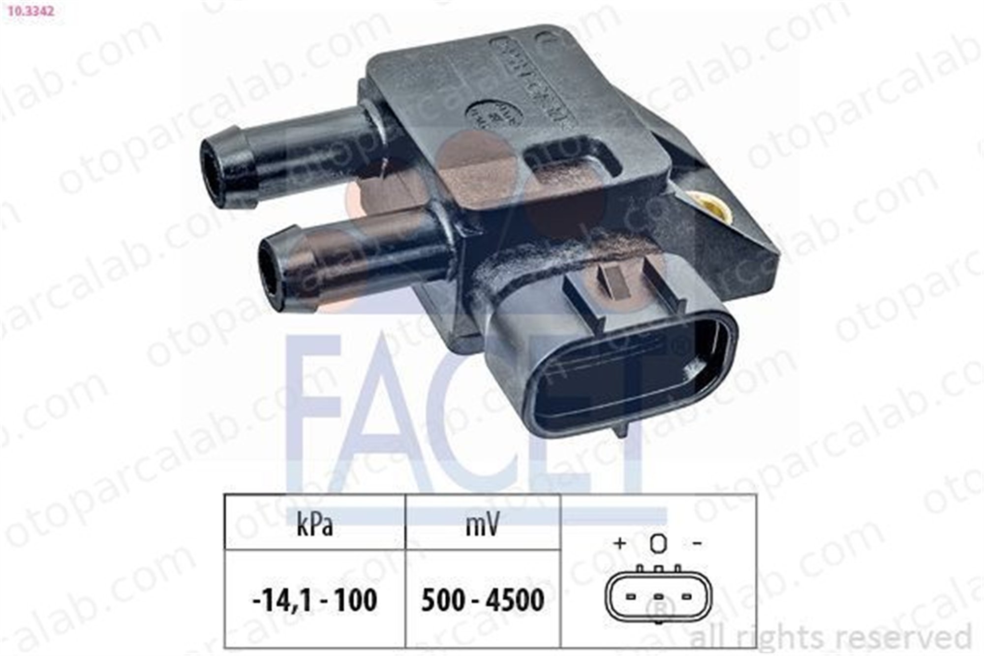 FACET 10.3342 Map Sensörü KIA SPORTAGE IV HYUNDAI i30 6000611746 392102F600