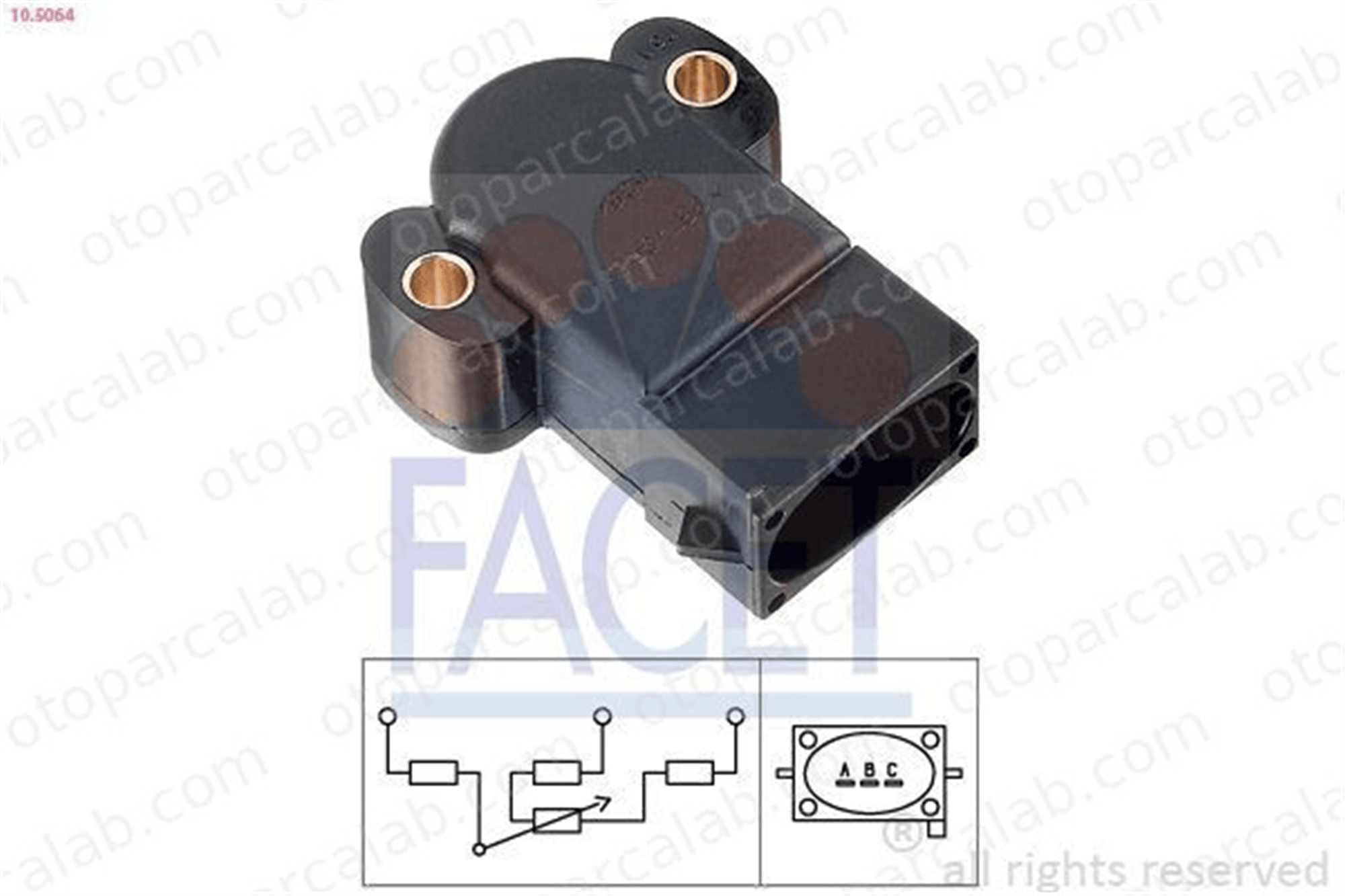 FACET 10.5064 Gaz Kelebeği Sensörü FORD ESCORT V ESCORT VI 6667704 6854782