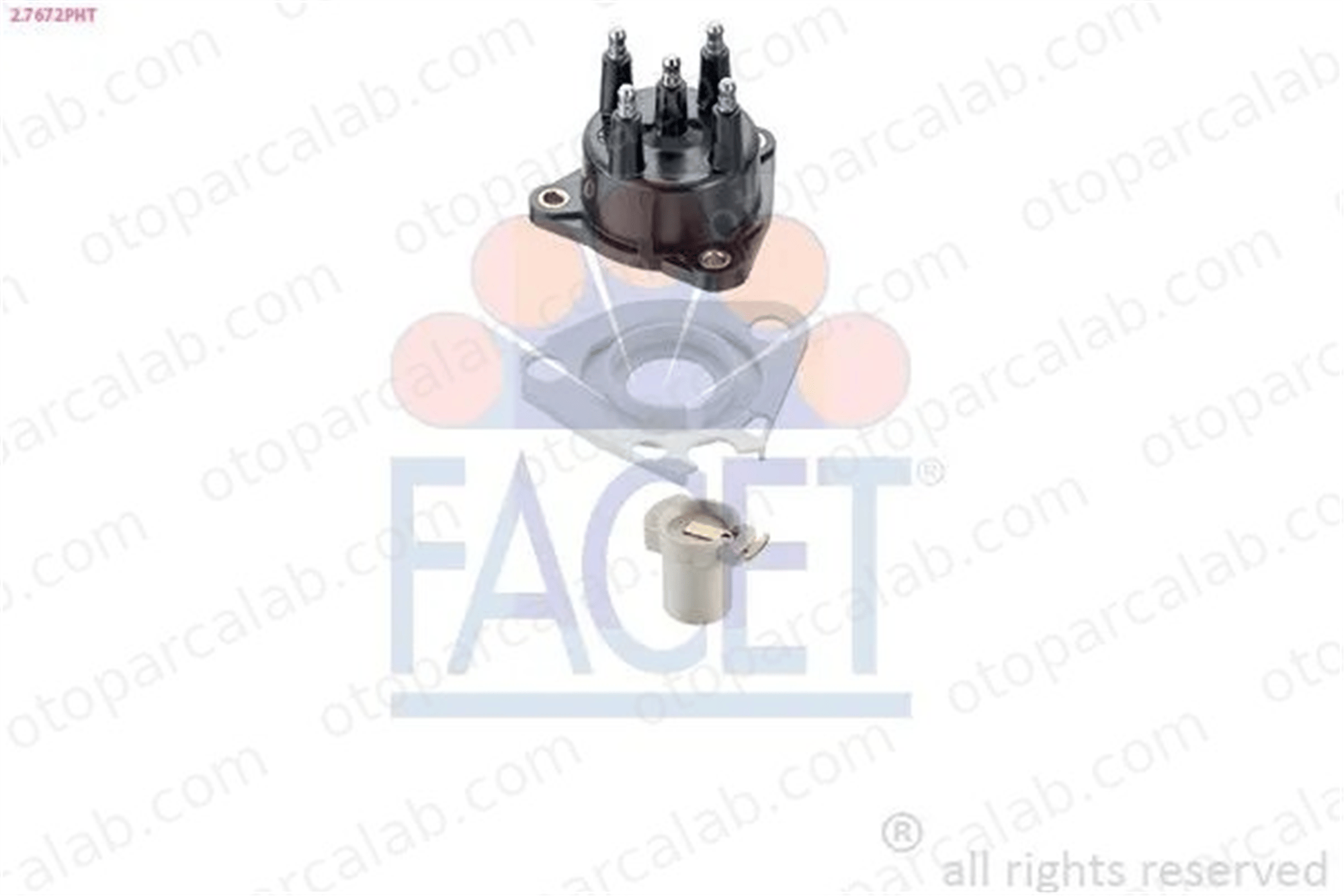 FACET 2.7672PHT Distribütör Kapağı RENAULT 19 II Chamade 21 Station wagon 7700102012 7700736209