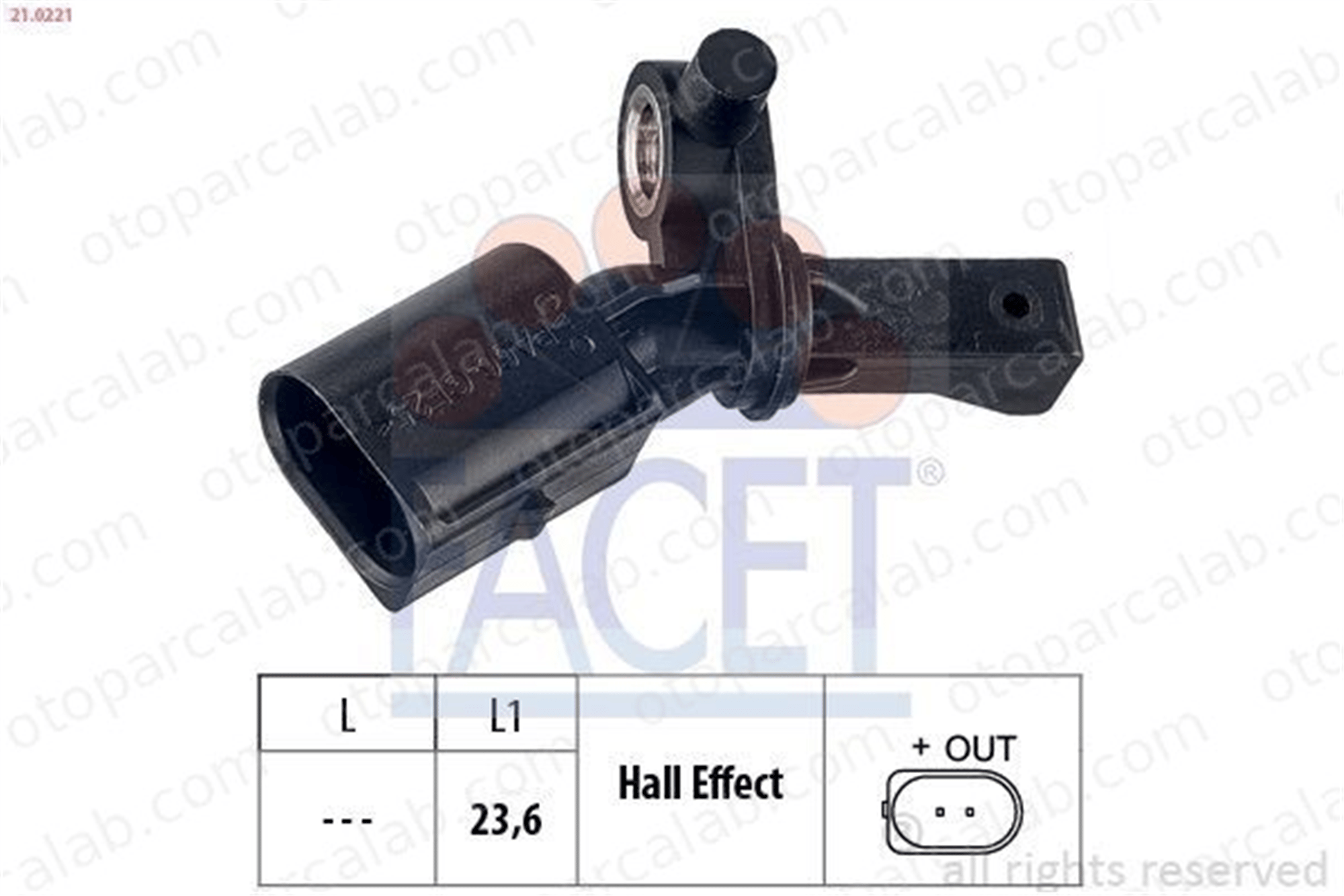 FACET 21.0221 Abs Sensörü Arka Sol SEAT IBIZA V VW POLO VI WHT003863A WHT003863B