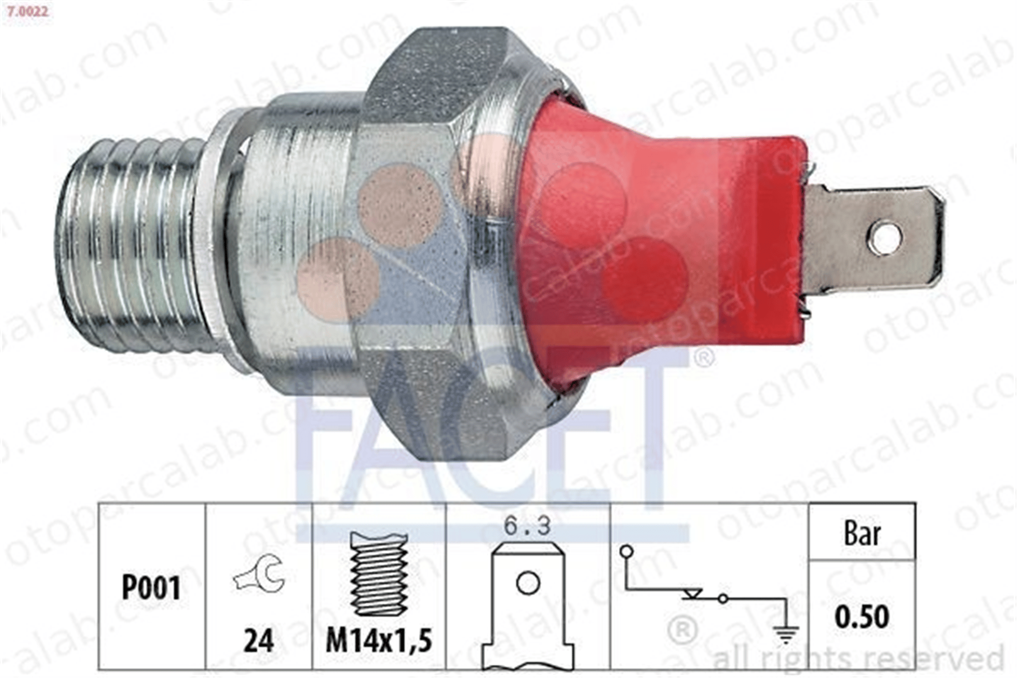 FACET 7.0022 Yağ Müşürü CITROËN C25 Minibüs/Otobüs CX I 5464665 5490801