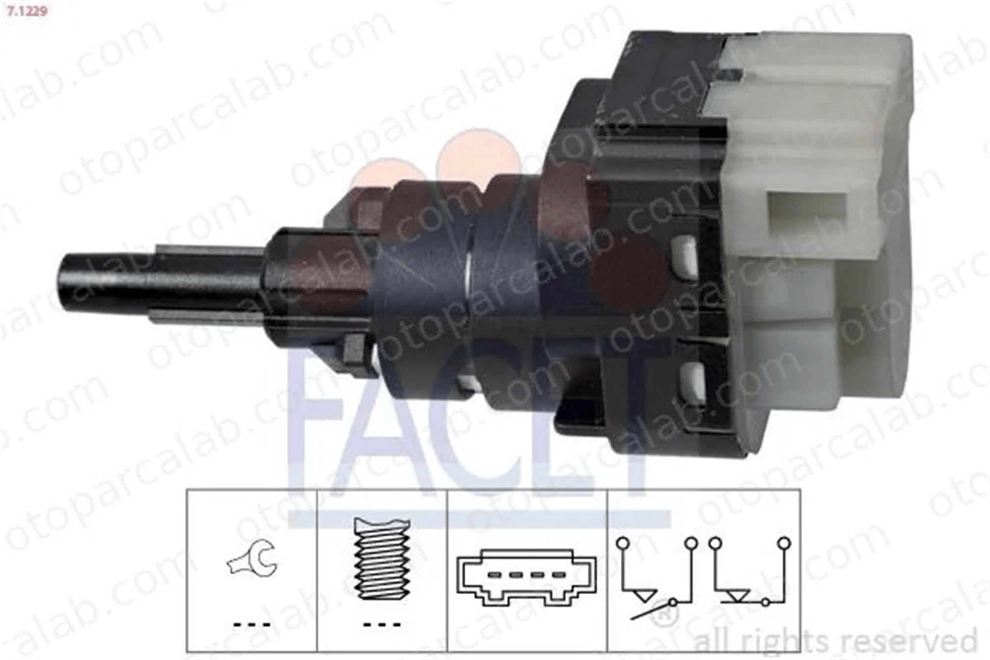 FACET 7.1229 Fren Müşürü AUDI A4 B7 A4 B7 Avant 3B0945511C 1K2945511