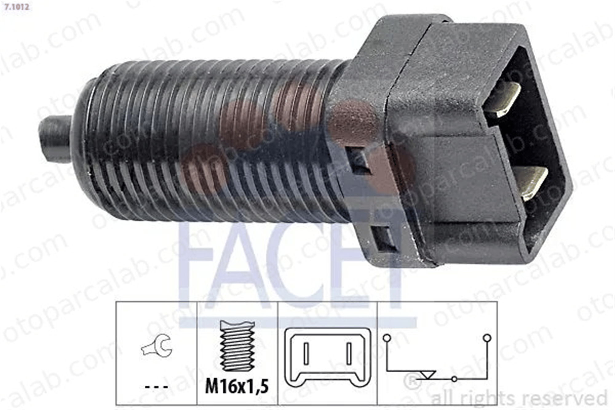 FACET 7.1012 Fren Müşürü RENAULT 21 Sedan 21 Station wagon 7700700414 9109724