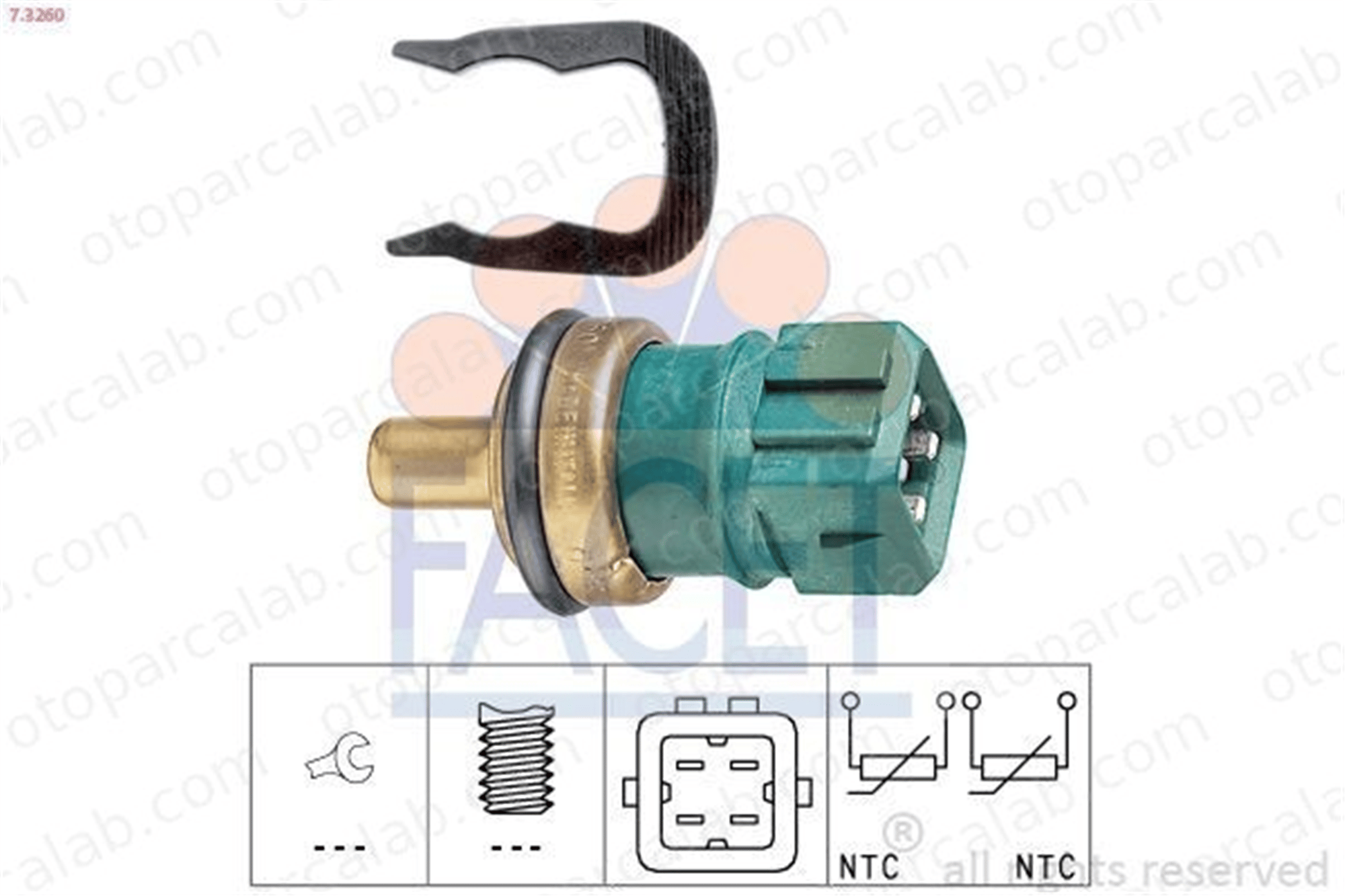 FACET 7.3260 Hararet Müşürü VW GOLF IV AUDI A6 C5 Avant 78919501B 078919501B