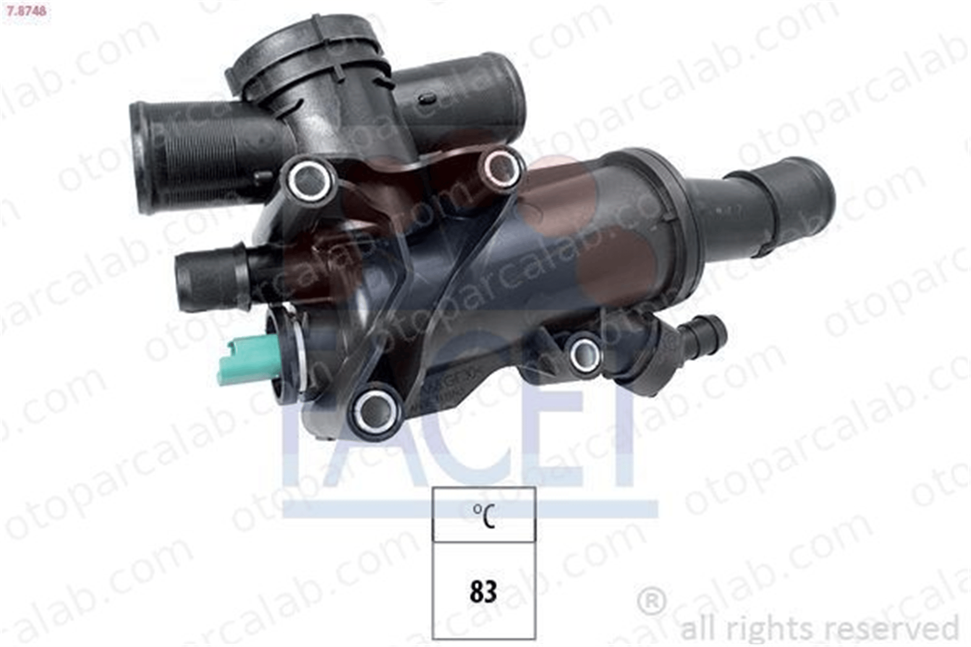 FACET 7.8748 Termostat Gövdesi FORD GALAXY II MONDEO IV 1256951 1336Y9