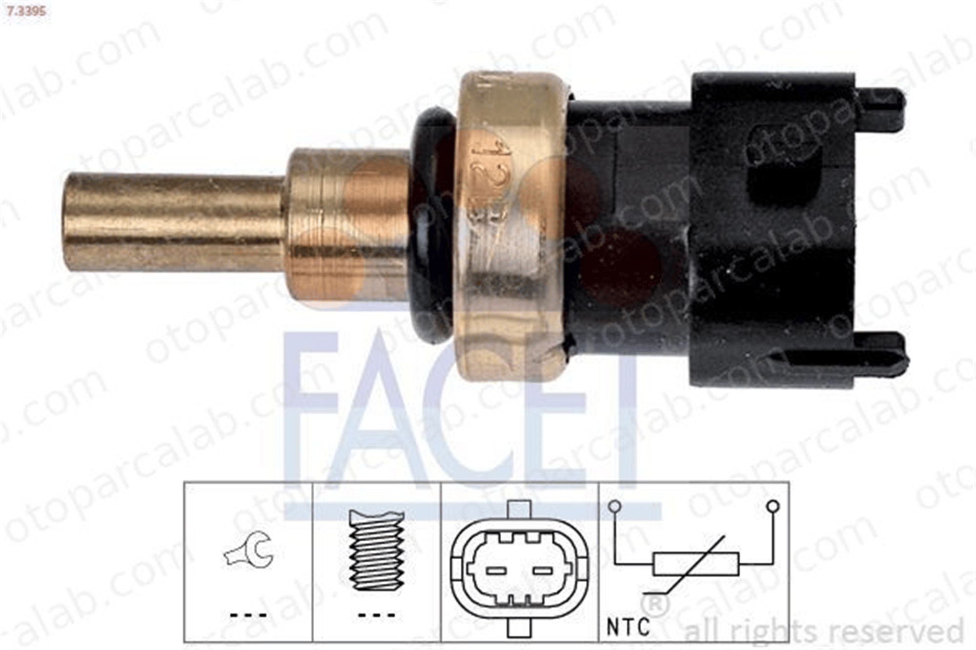 FACET 7.3395 Hararet Müşürü FIAT 500X JEEP RENEGADE SUV 55261955