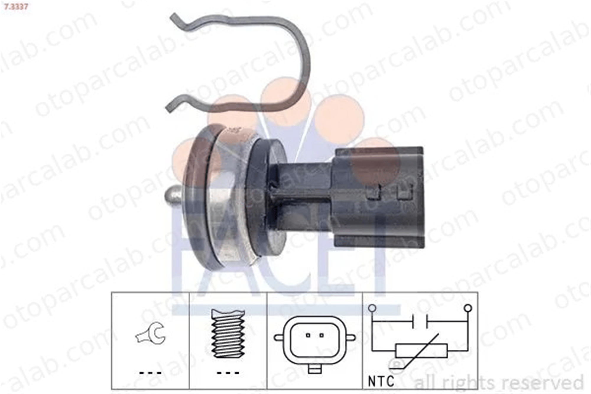 FACET 7.3337 Hararet Müşürü DACIA DUSTER RENAULT KANGOO Express 8200766043 A6079051200