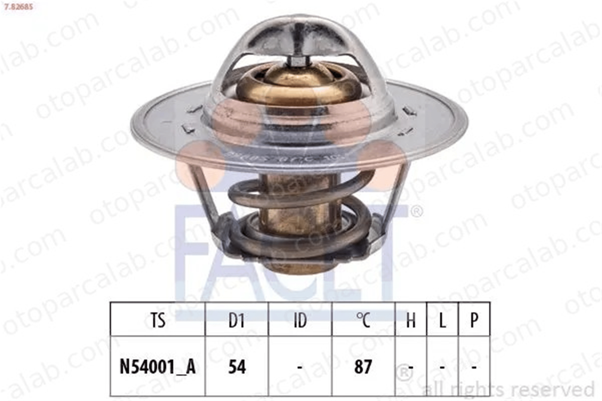 FACET 7.8268S Termostat AUDI A3 SEAT LEON 50121113C 050 121 113 C