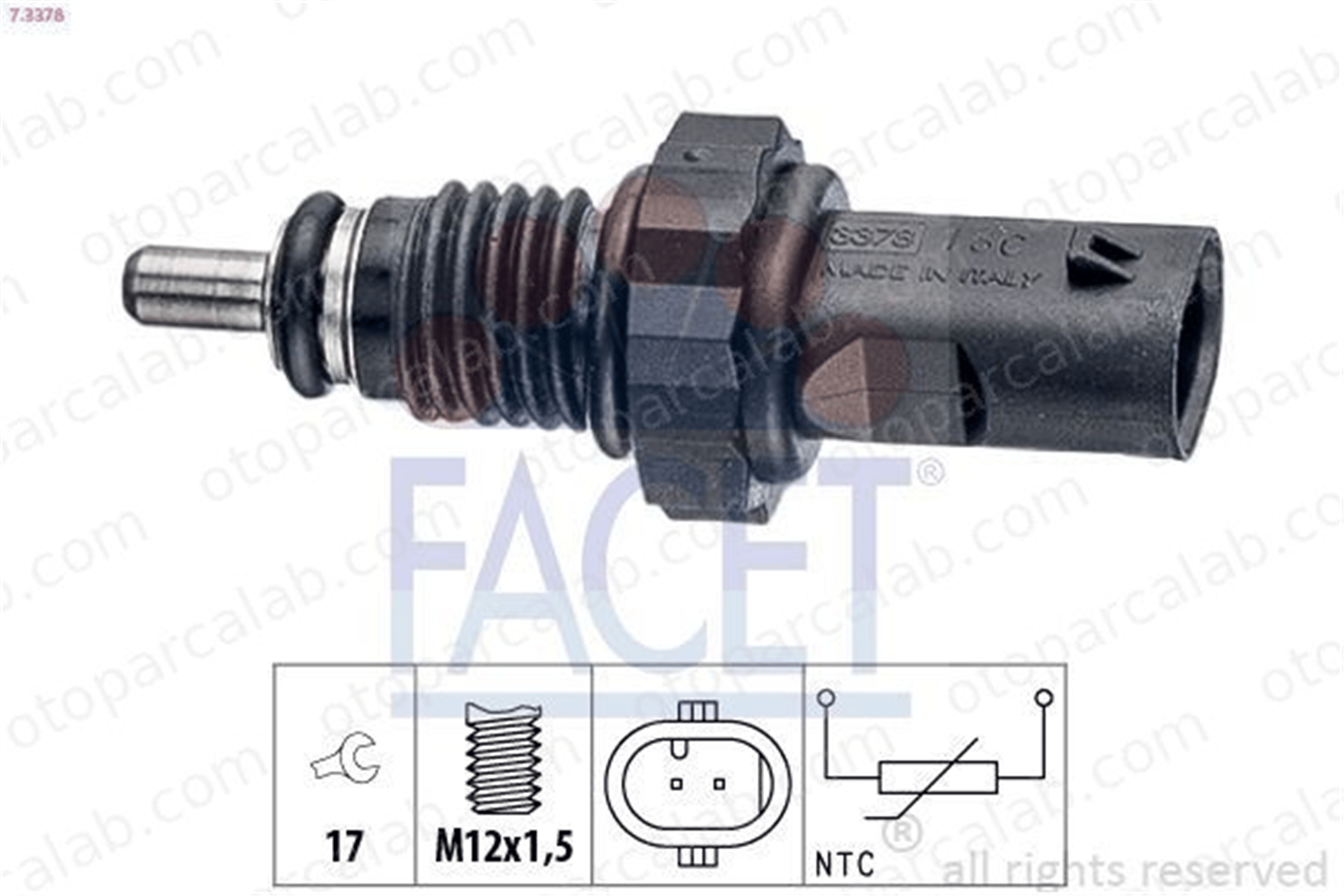 FACET 7.3378 Hararet Müşürü AUDI A5 A4 B8 Avant 4L919824 04L919824