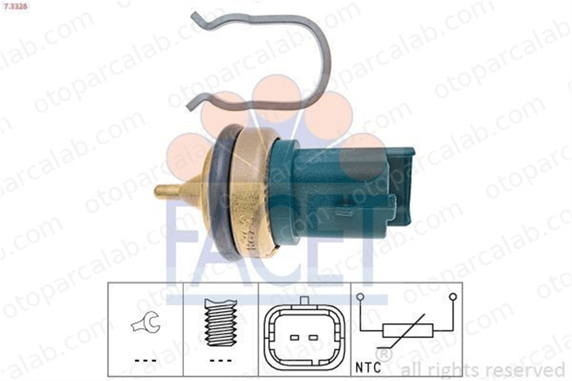 FACET 7.3328 Hararet Müşürü MINI MINI CLUBMAN MINI 1338F8 1338F3
