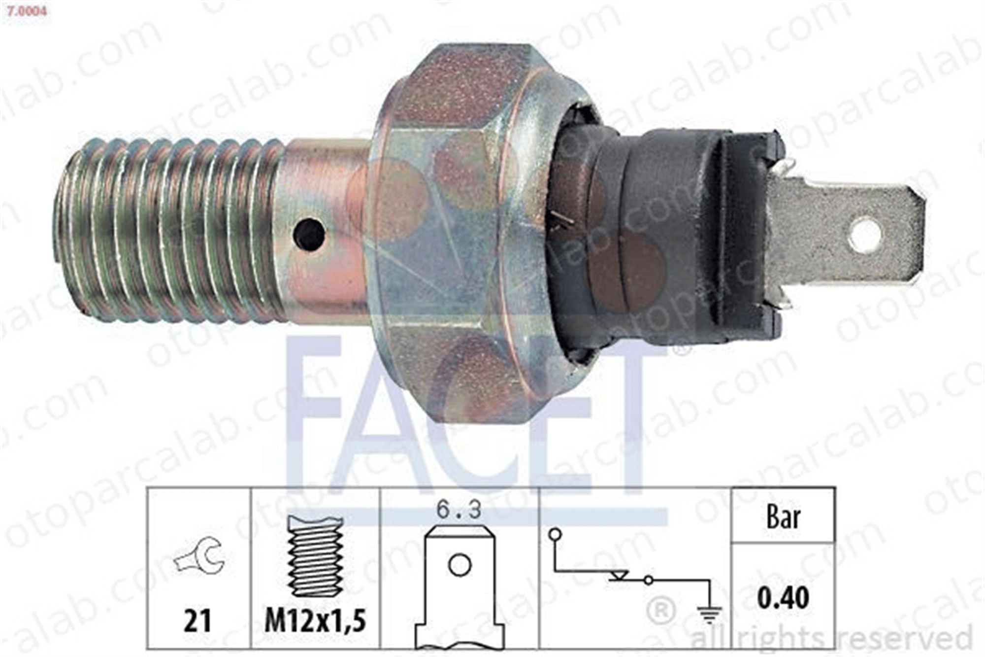 FACET 7.0004 Yağ Müşürü FIAT 850 LANCIA A 112 4151890 4444651