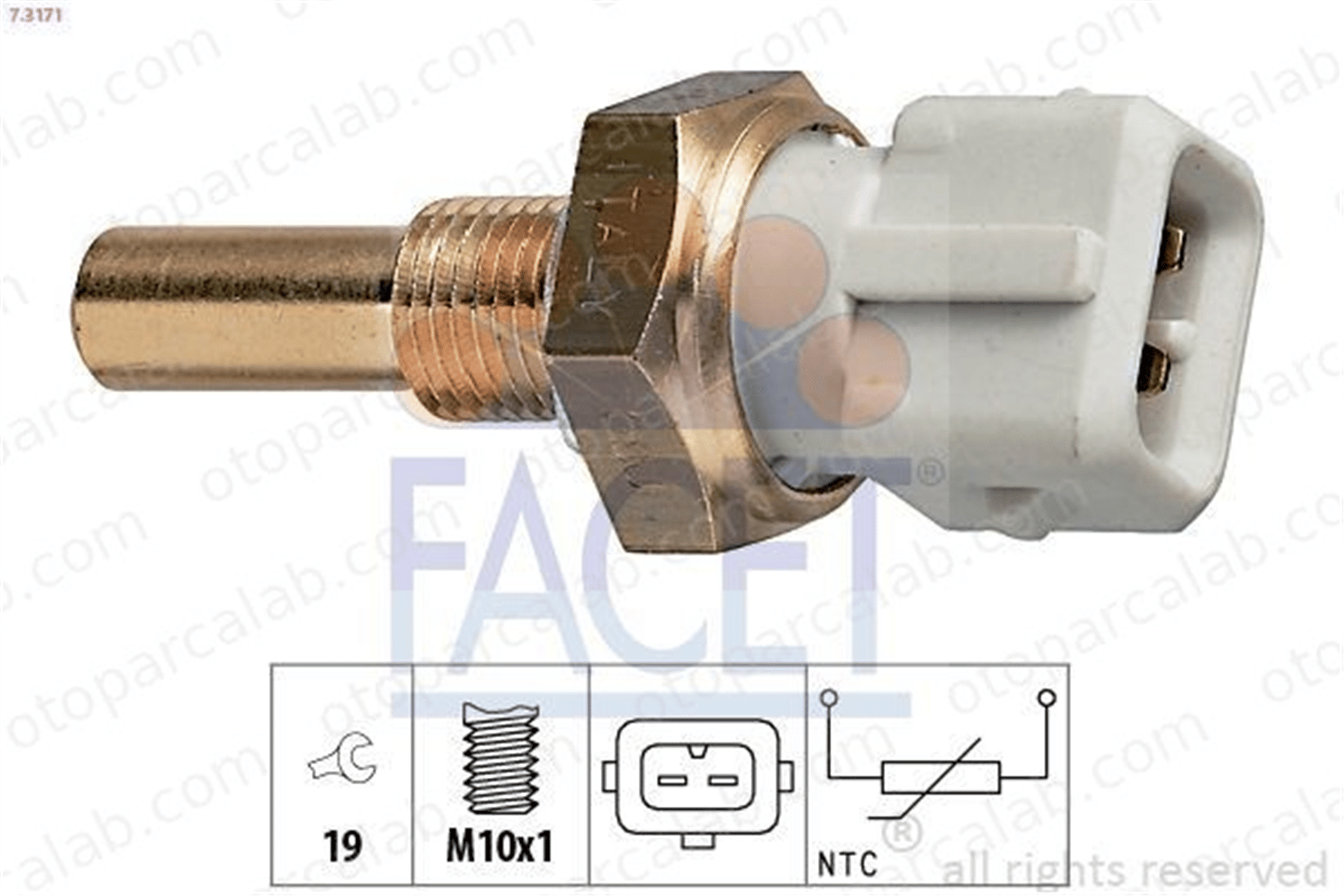 FACET 7.3171 Hararet Müşürü VW GOLF II JETTA II 26906161 026 906 161