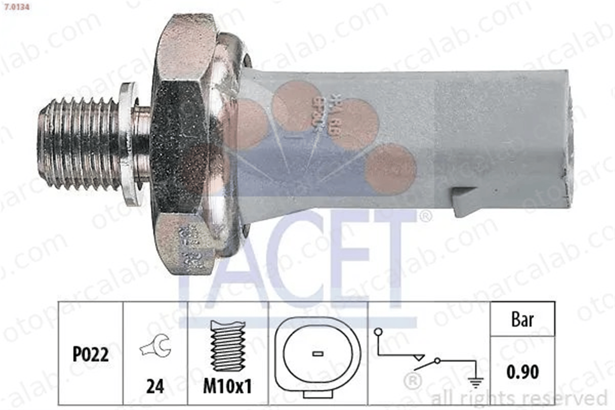 FACET 7.0134 Yağ Müşürü AUDI A6 C6 Avant A6 C6 38919081B 038919081B