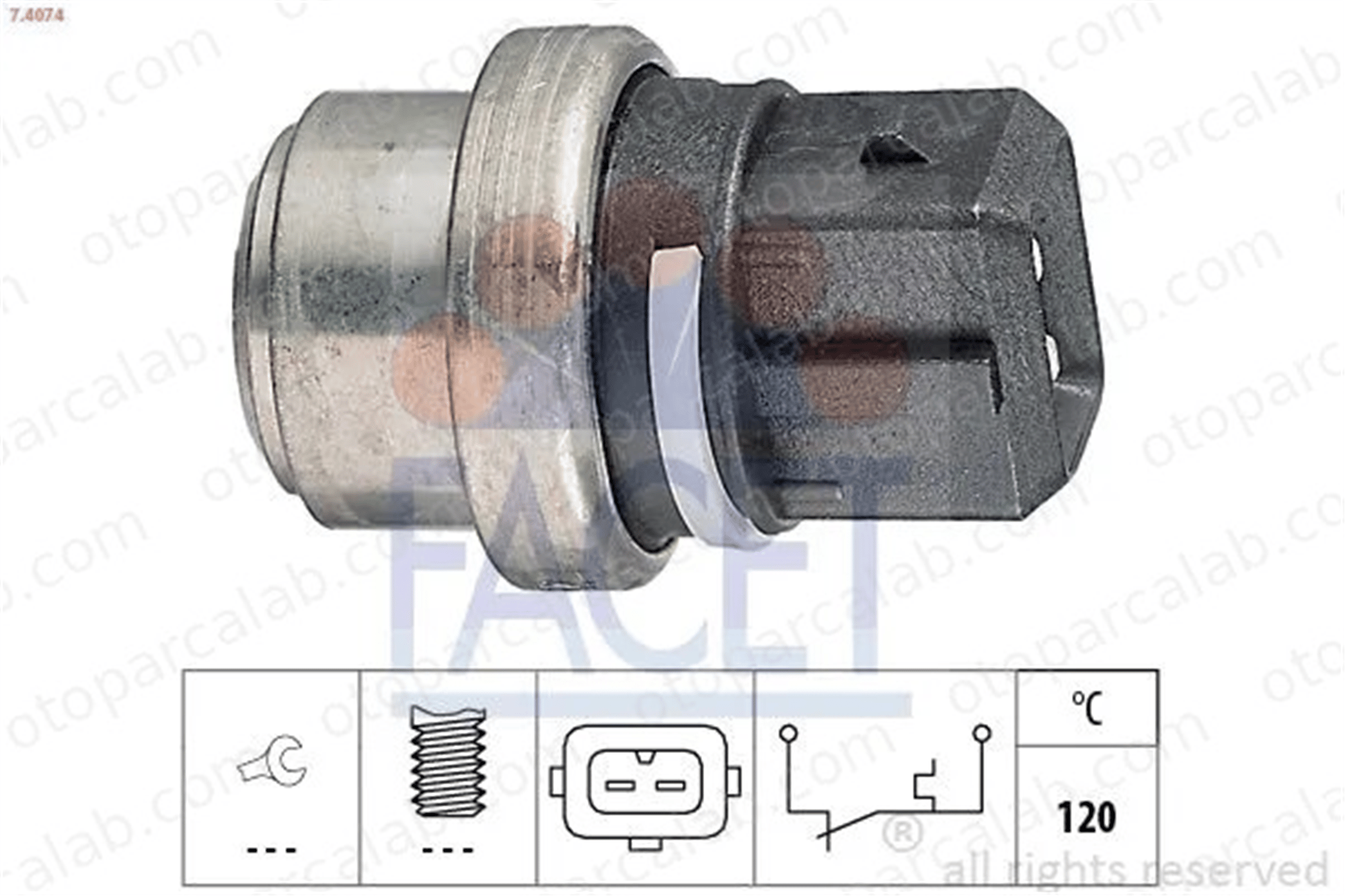 FACET 7.4074 Fan Müşürü VW GOLF II BORA I 191919369A