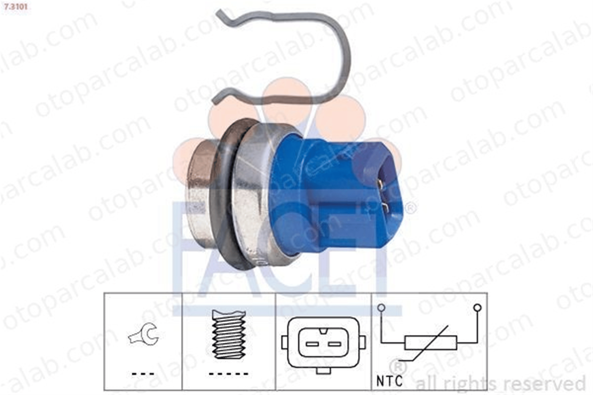 FACET 7.3101 Hararet Müşürü VW GOLF II JETTA II 25906041A 025906041A