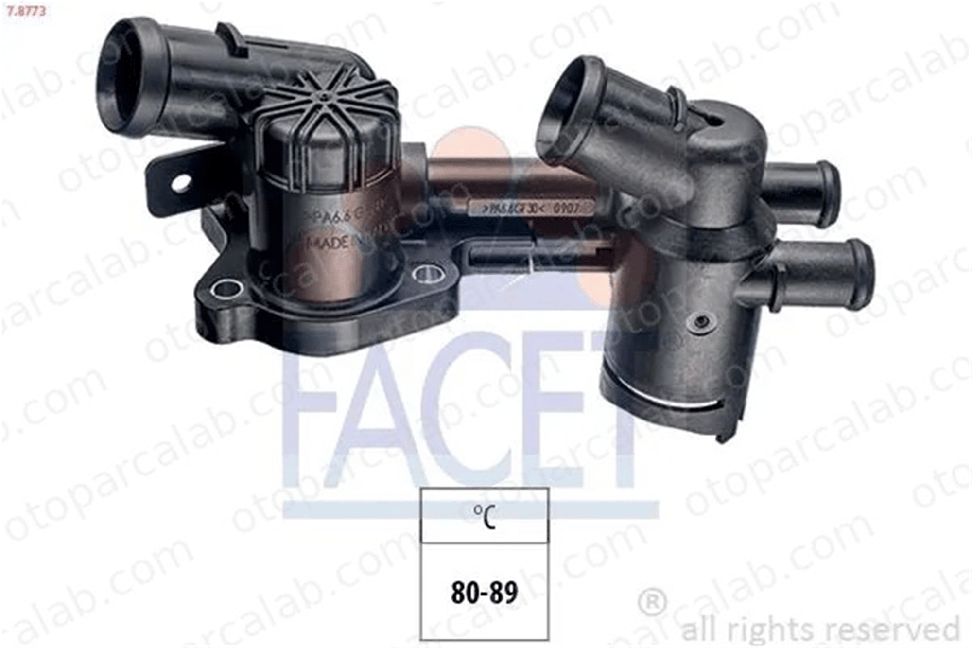 FACET 7.8773 Termostat SKODA RAPID SEAT IBIZA IV 3F121111A 03F121111A