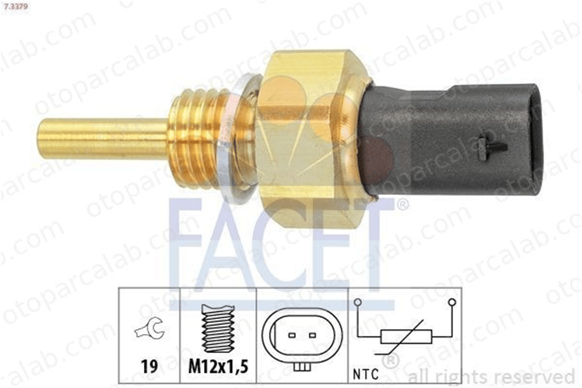 FACET 7.3379 Hararet Müşürü OPEL ASTRA K ASTRA K Sports Tourer 25186240 1338378