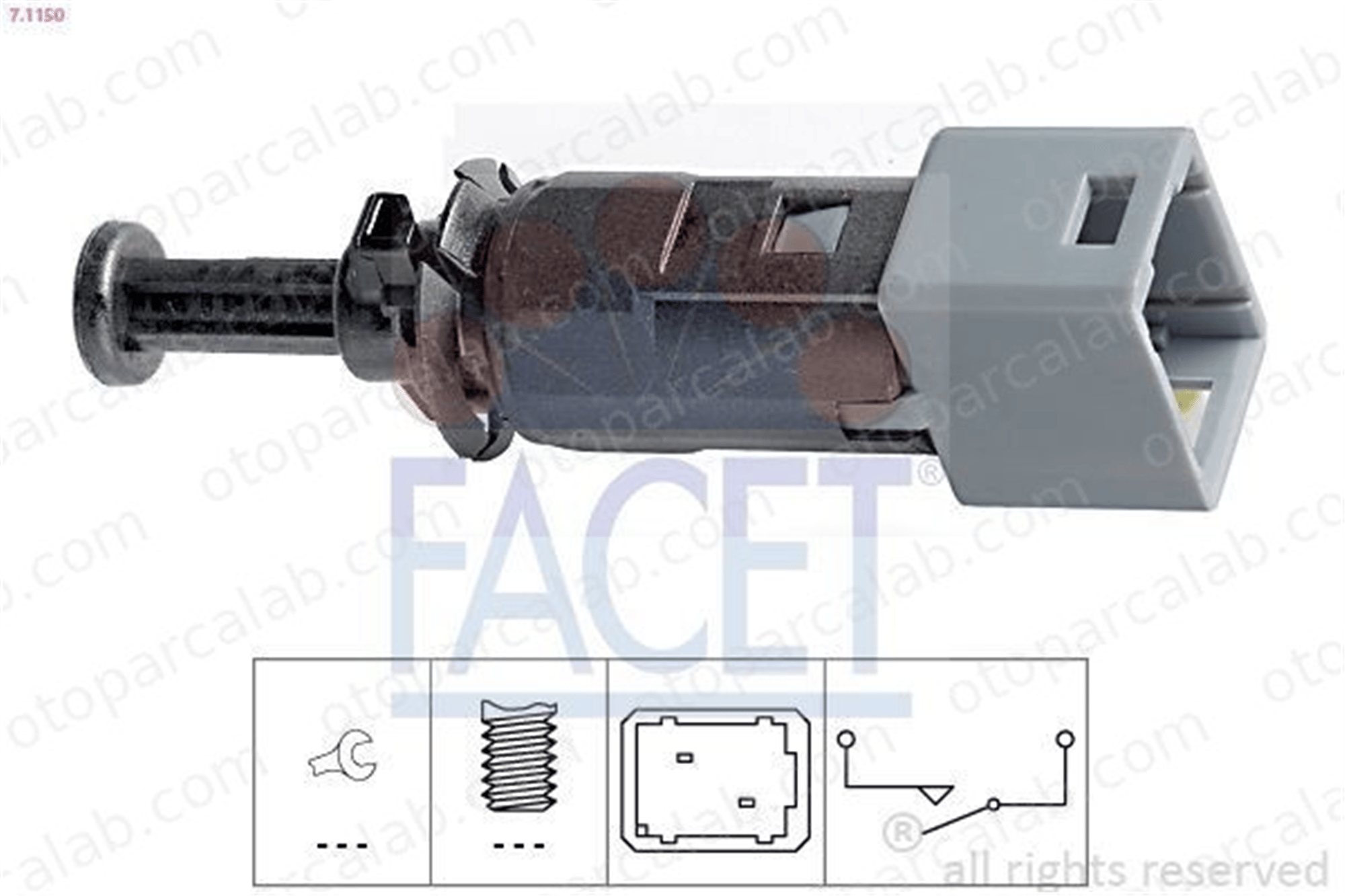 FACET 7.1150 Debriyaj Müşürü RENAULT CLIO II KANGOO 8614A108 2532000QAC
