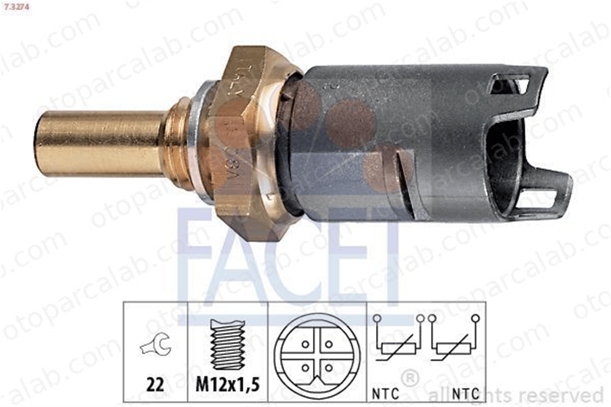 FACET 7.3274 Hararet Müşürü BMW 5 5 Touring 13621703993 MEK000020