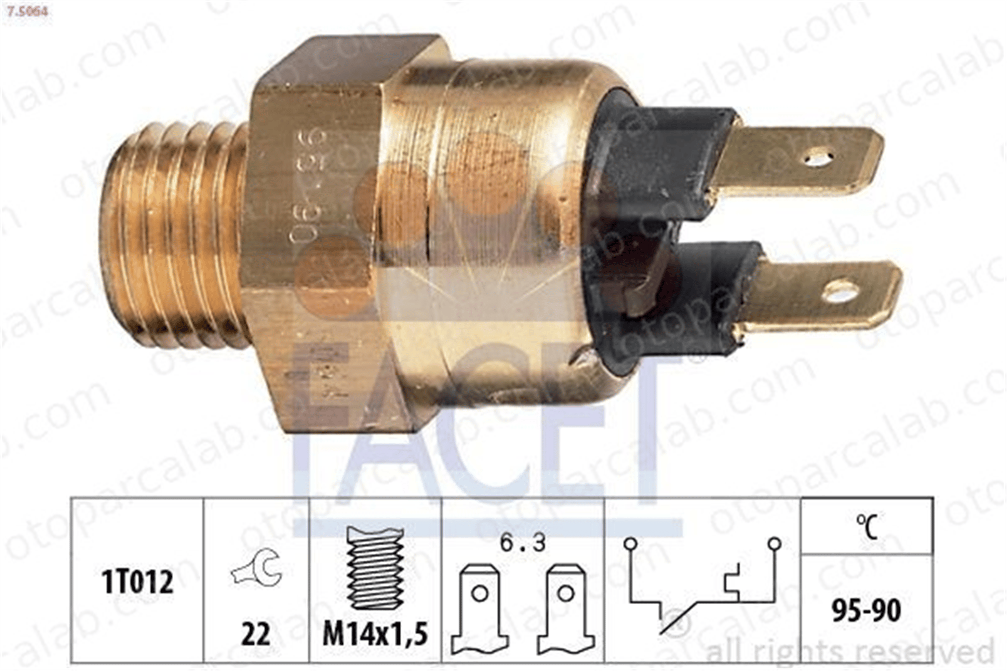 FACET 7.5064 Hararet Müşürü BMW 5 3 1364272 61311357073