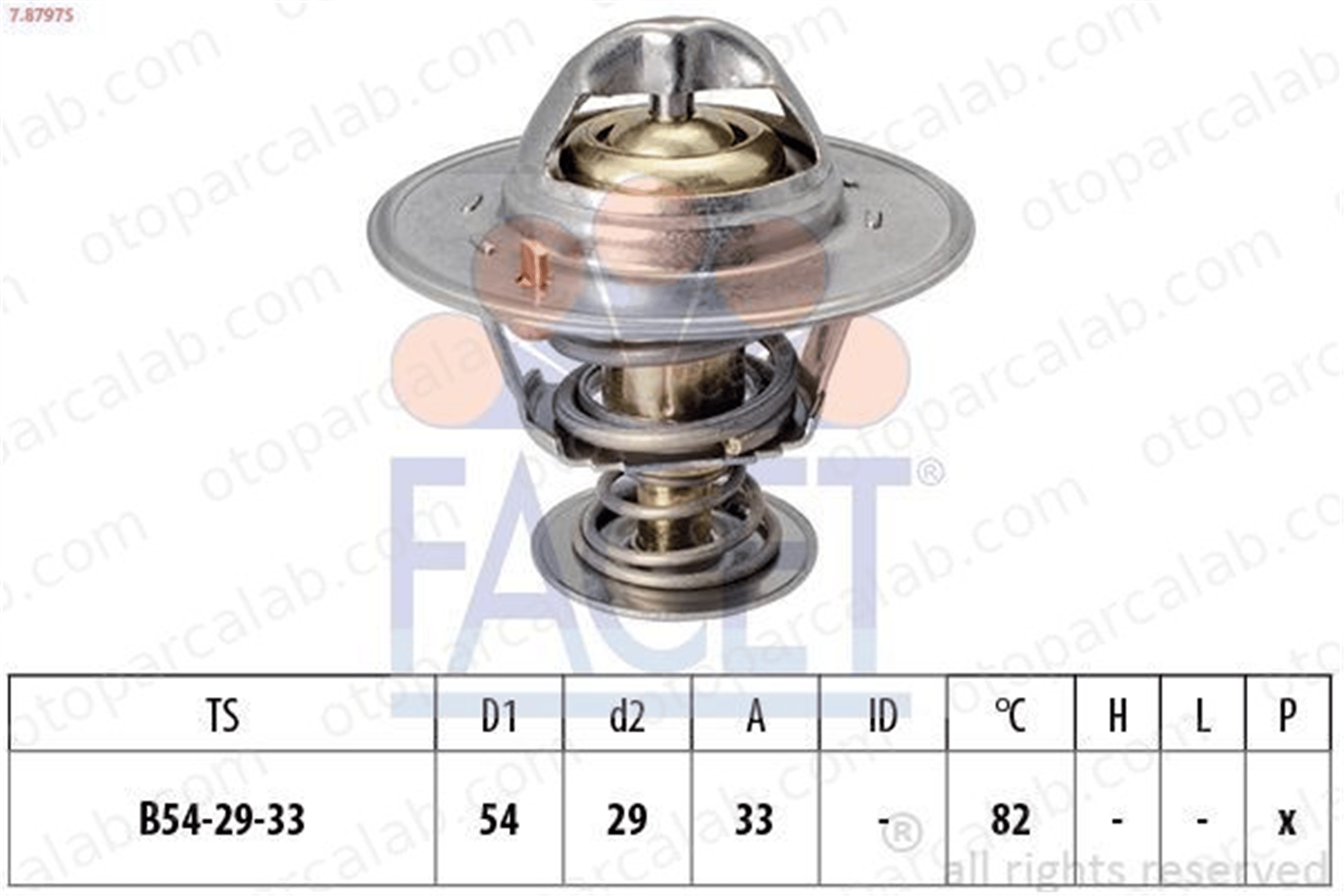 FACET 7.8797S Termostat DAF XF II XD 96868335 633165