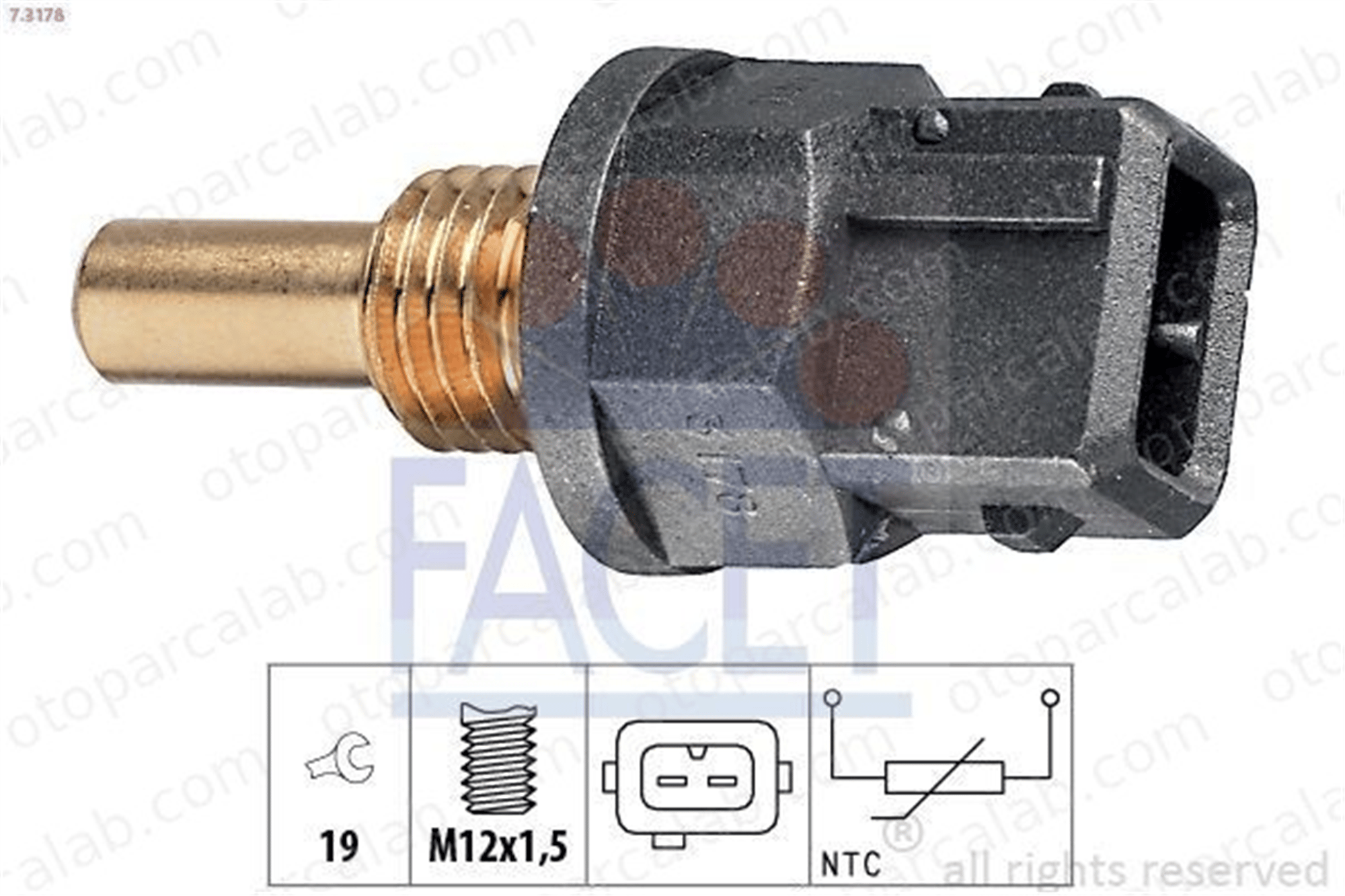FACET 7.3178 Hararet Müşürü BMW 3 3 Cabrio 13621730034 1730034