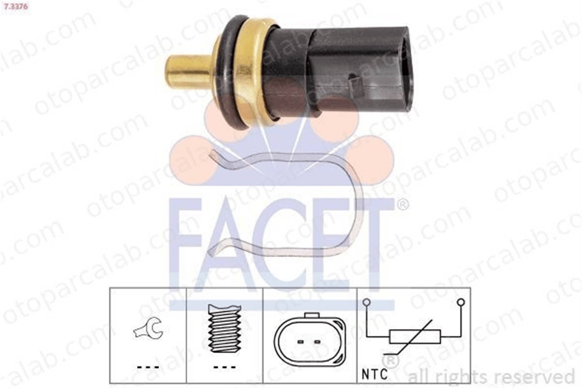 FACET 7.3376 Hararet Müşürü AUDI A6 C6 A6 C6 Avant 38906081B 038906081B