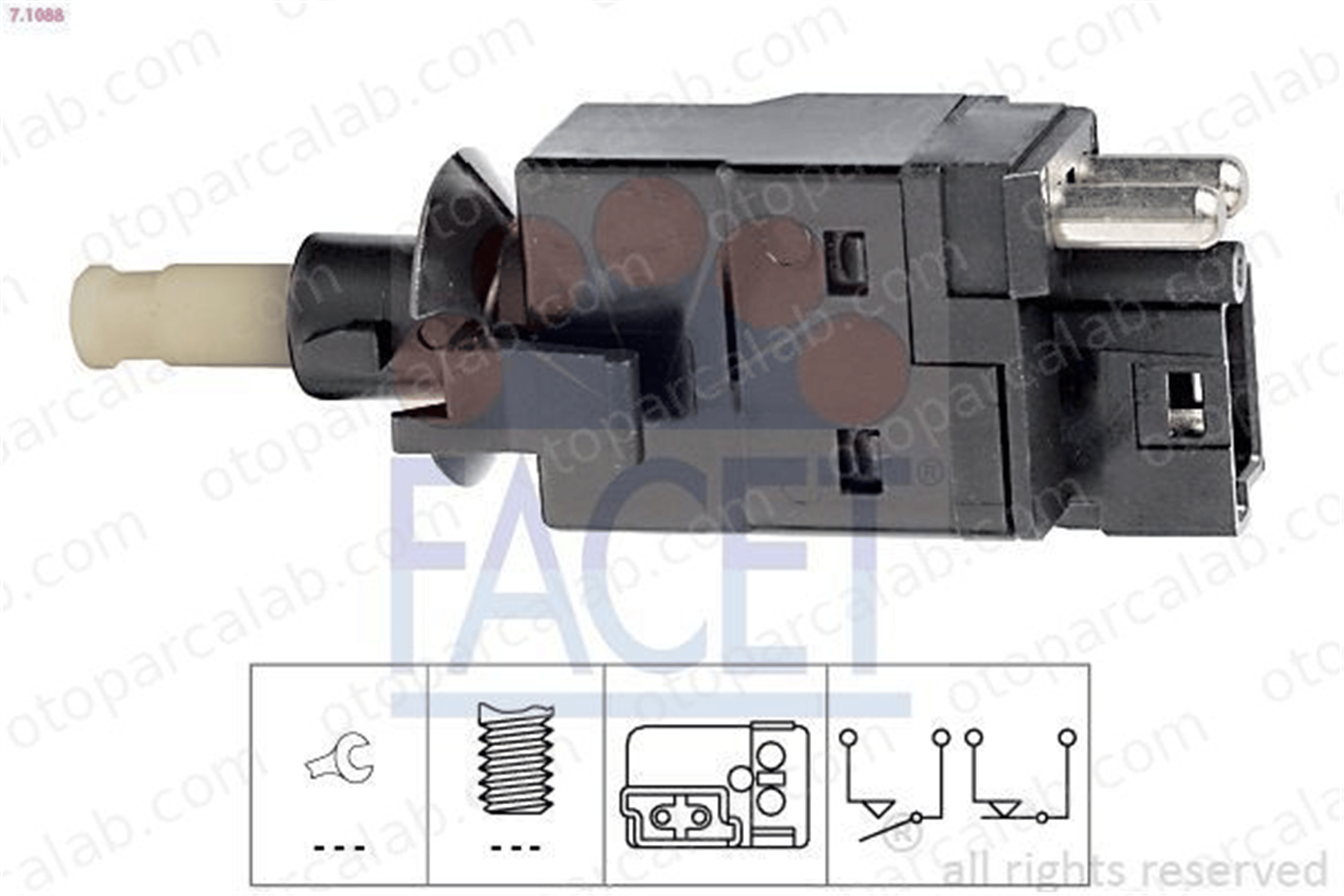 FACET 7.1088 Fren Müşürü MERCEDES-BENZ 124 Sedan E-SERISI A001545010 5101495AA
