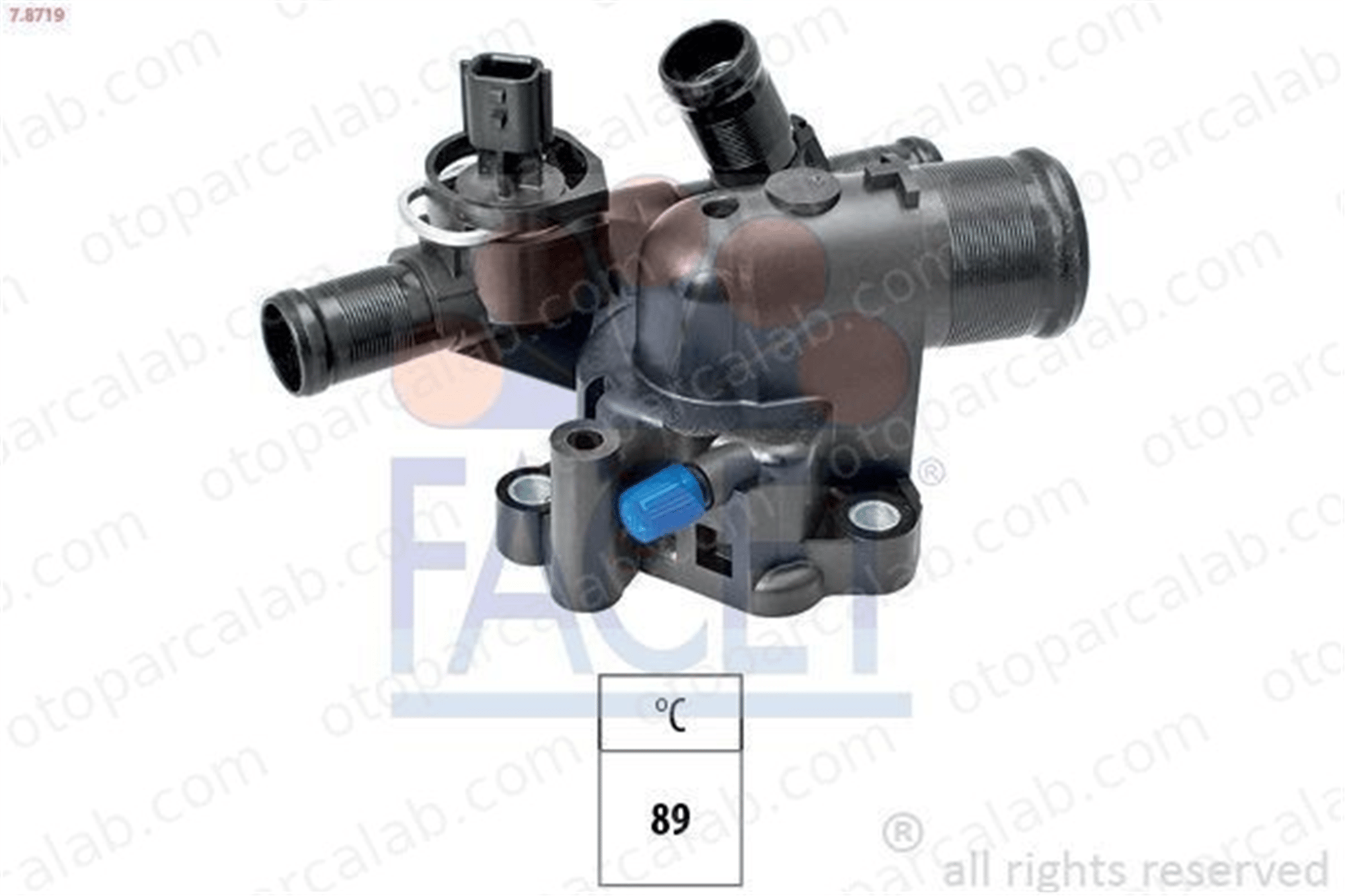 FACET 7.8719 Termostat Gövdesi RENAULT KOLEOS I LAGUNA III 1106000Q0C 1106000Q0E
