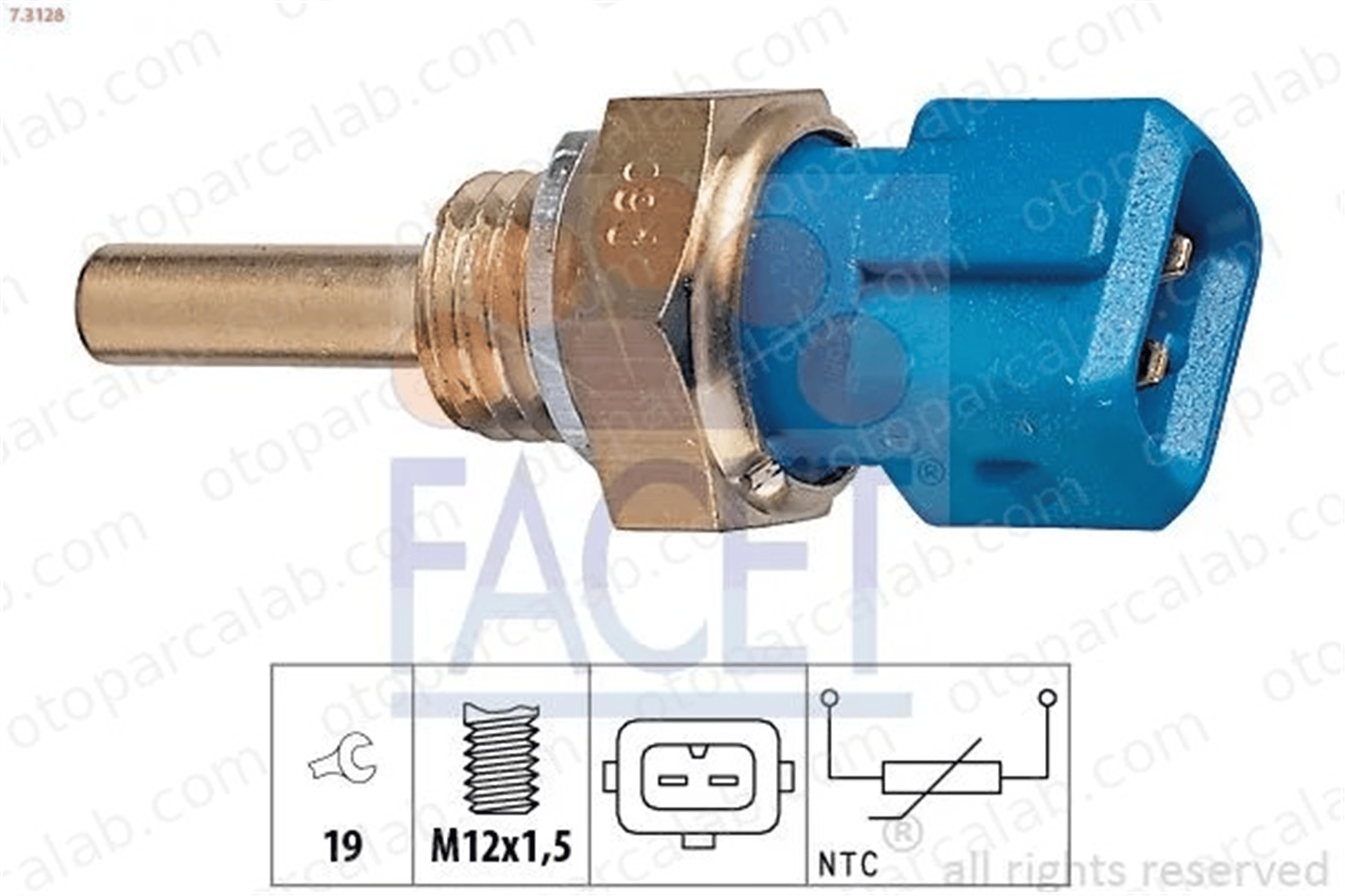 FACET 7.3128 Hararet Müşürü FORD TRANSIT Panelvan/Van TRANSIT Minibüs/Otobüs 4435008 19532110100000