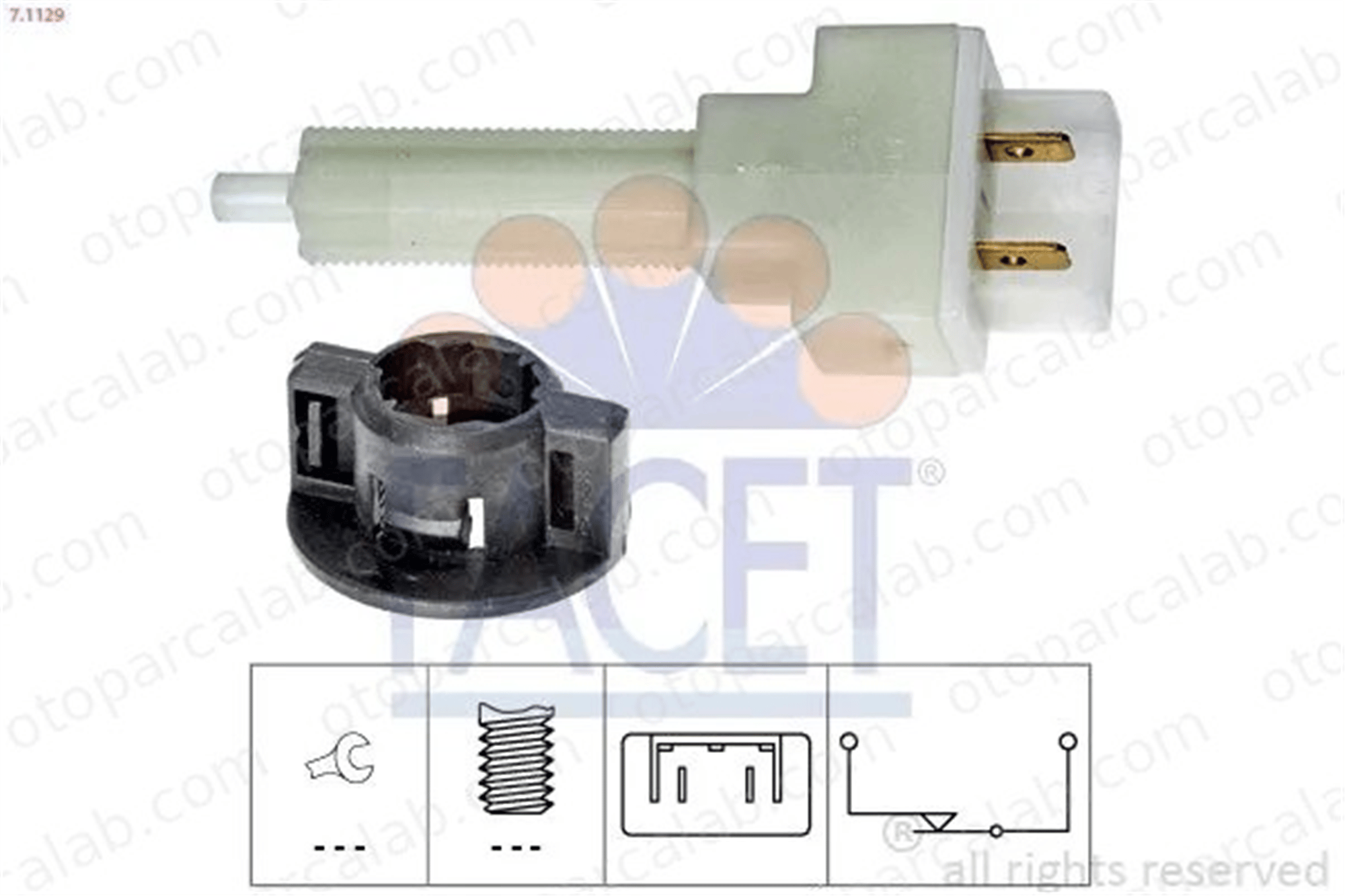 FACET 7.1129 Fren Müşürü SEAT IBIZA II CORDOBA 6K0945515A
