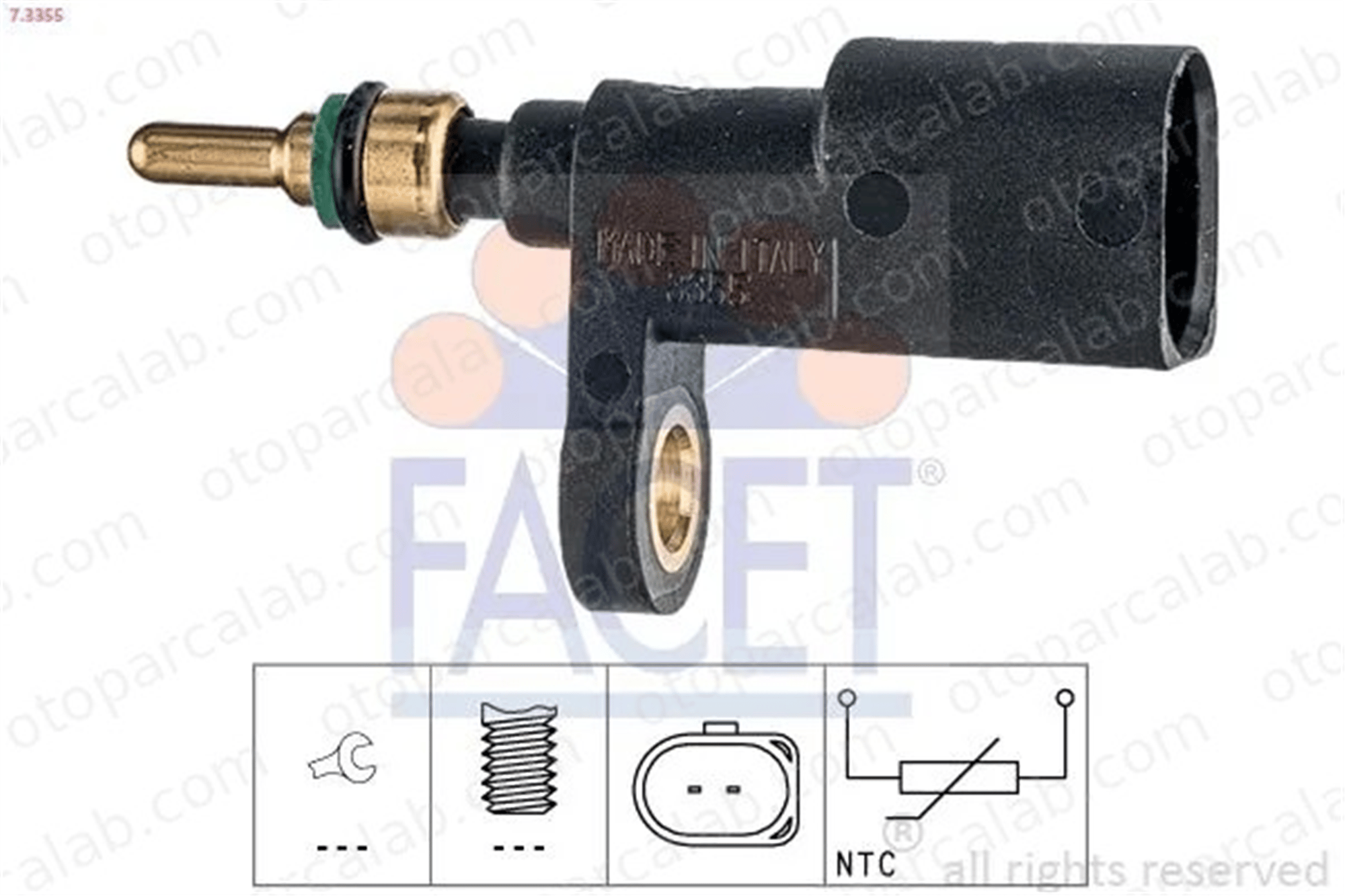FACET 7.3355 Hararet Müşürü SEAT LEON IBIZA IV SC 3F919501B 03F919501B