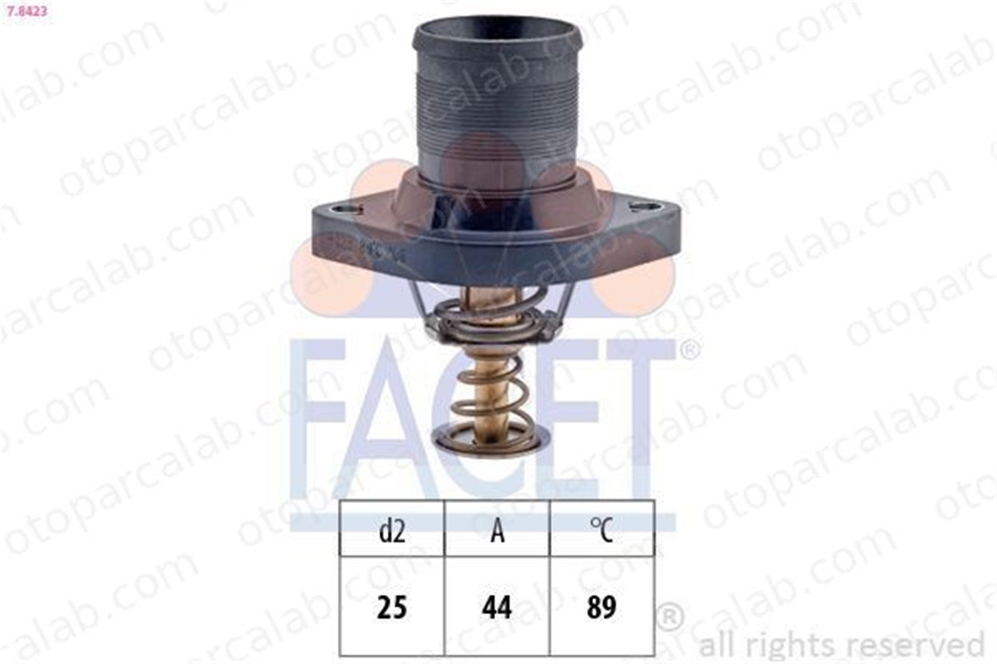 FACET 7.8423 Termostat PEUGEOT 407 SW 406 Break 9630066680 1338A0