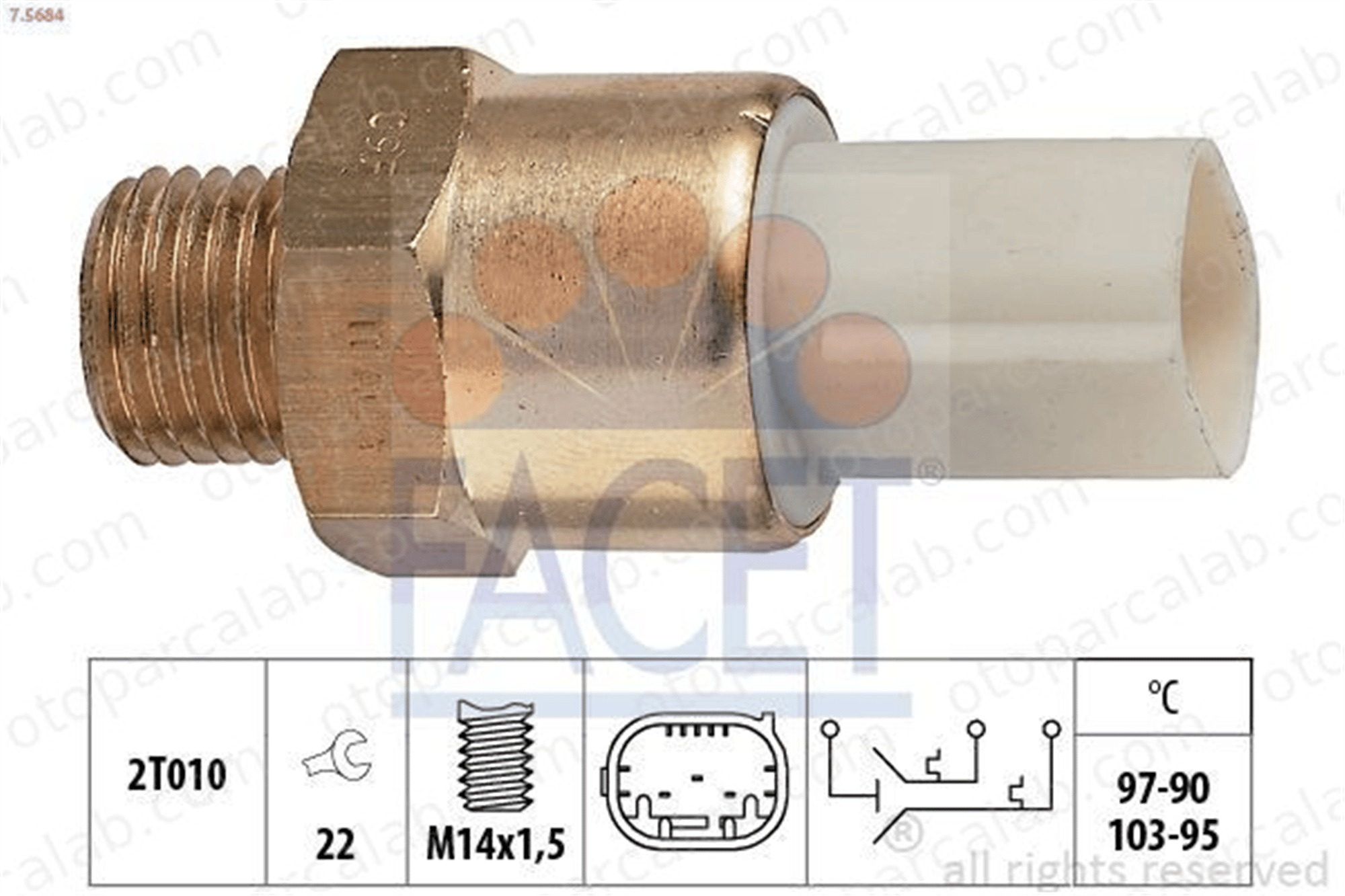 FACET 7.5684 Fan Müşürü BMW 5 5 Touring 8363677 61318363677