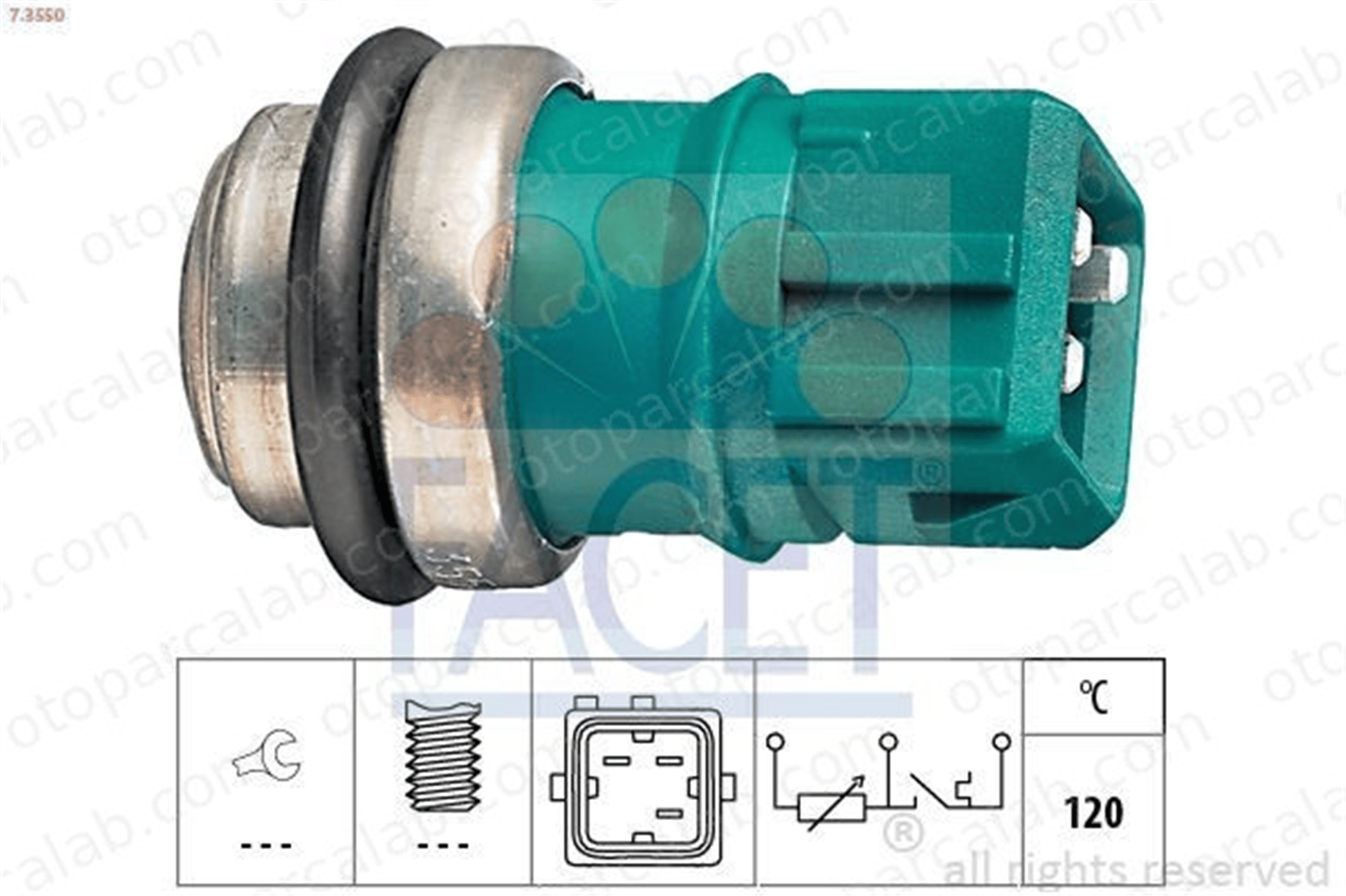 FACET 7.3550 Hararet Müşürü RENAULT MEGANE I MEGANE I Classic 7700829427 9110298