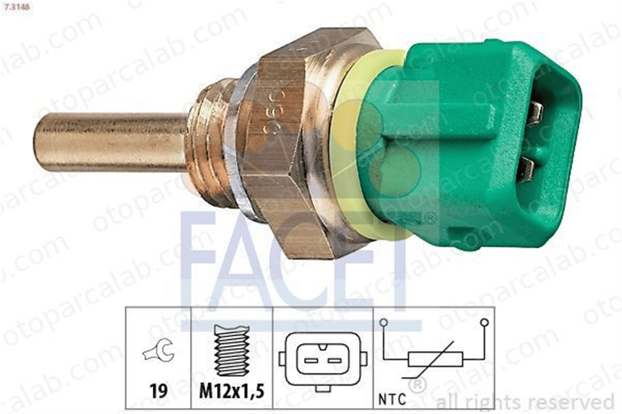 FACET 7.3148 Hararet Müşürü CITROËN XANTIA XSARA 9613147080 13622242184