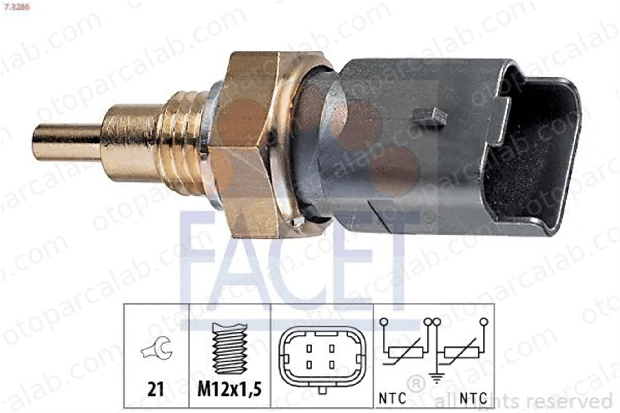 FACET 7.3286 Hararet Müşürü ALFA ROMEO 156 Sportwagon 156 60816476 46753479