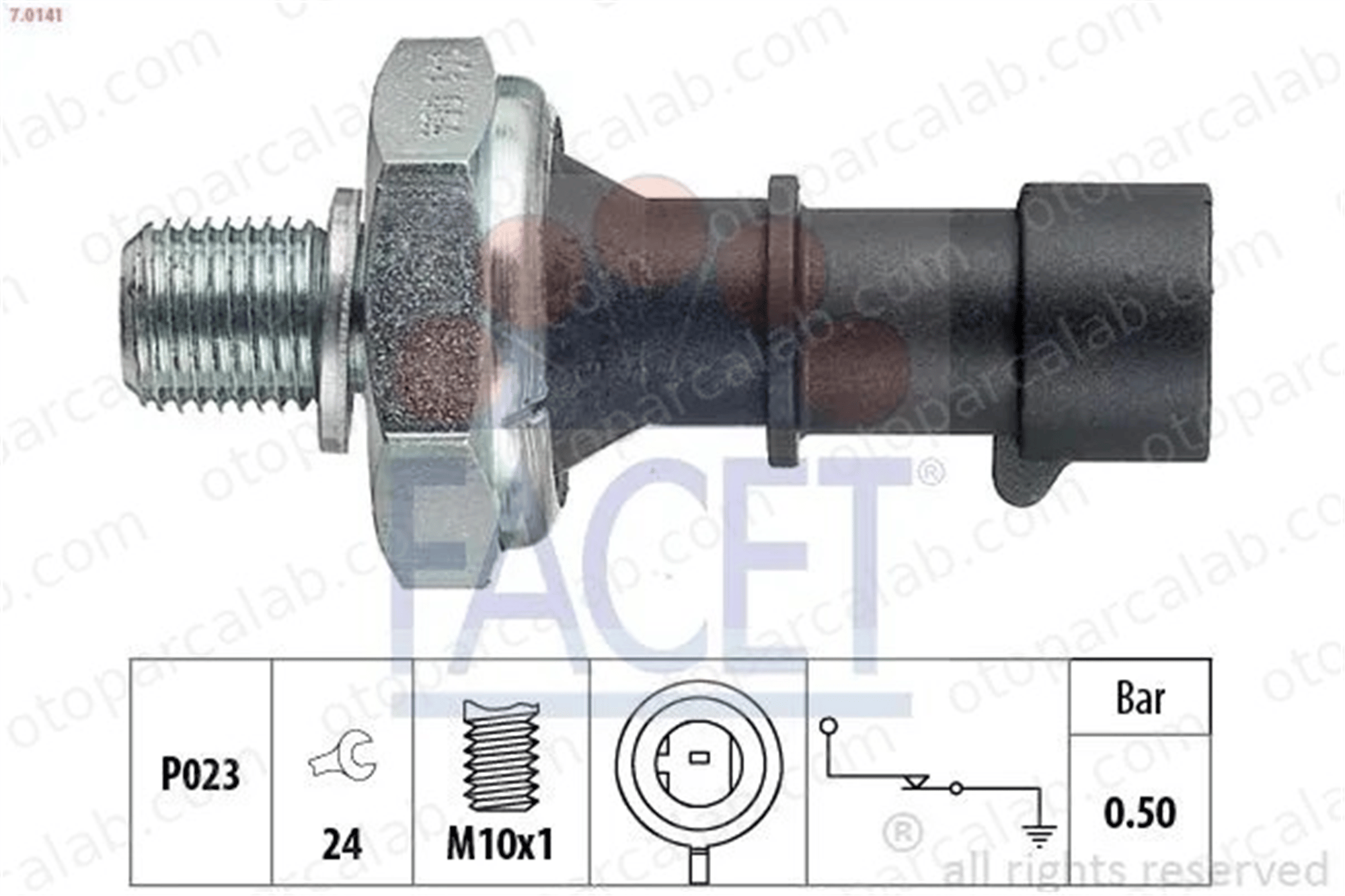 FACET 7.0141 Yağ Müşürü OPEL CORSA D ASTRA H Station wagon K68148354AA 40009039