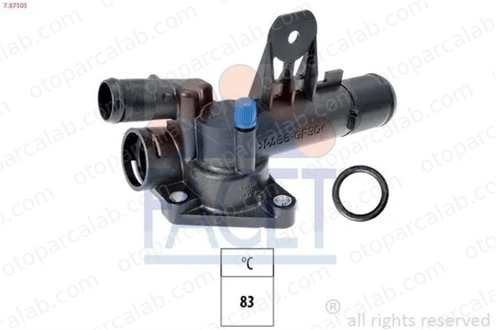 FACET 7.8710S Termostat Gövdesi RENAULT KANGOO / GRAND KANGOO II KANGOO Express 1106000Q0B 1106000Q0K