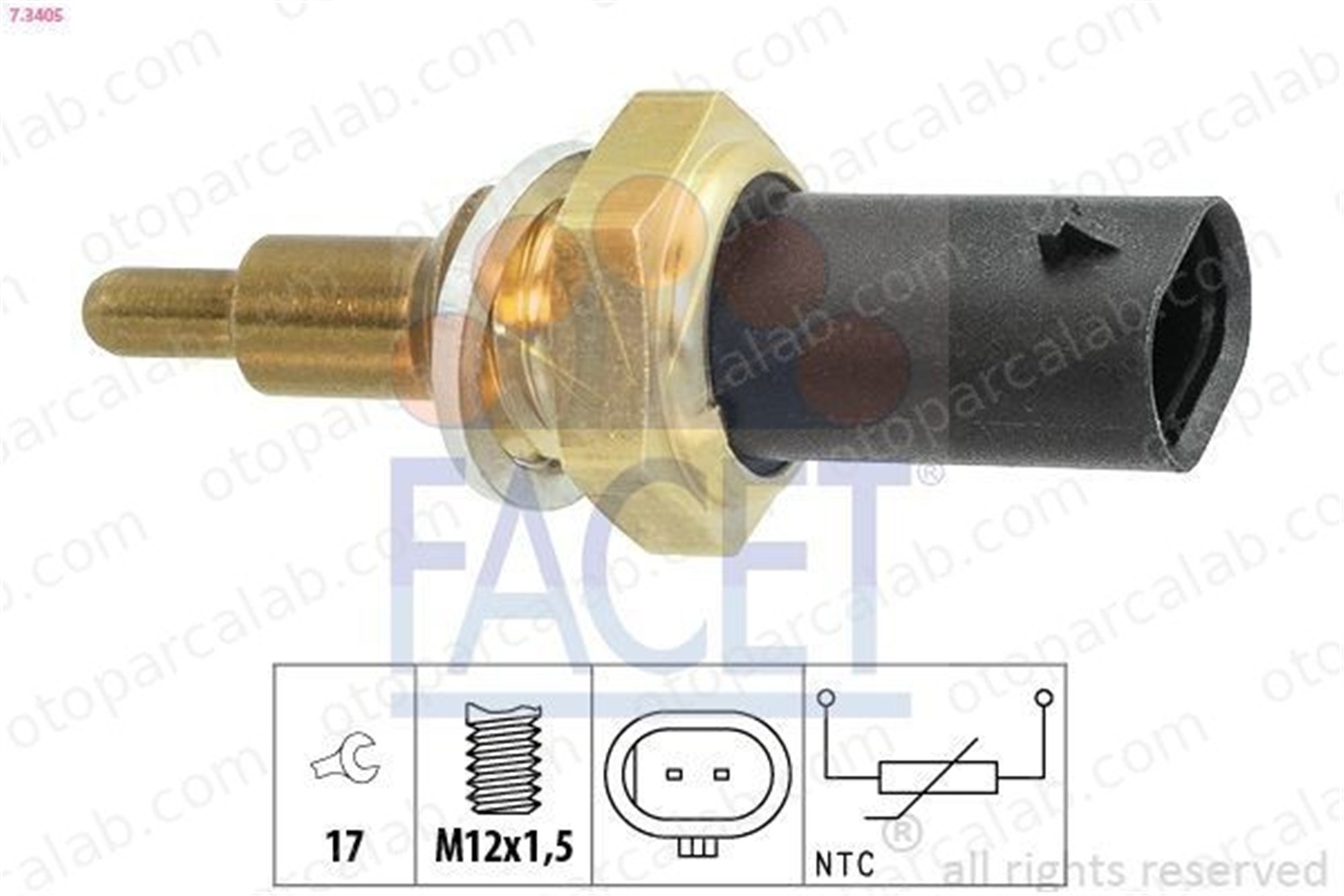 FACET 7.3405 Hararet Müşürü BMW 3 5 13627580635 7580635