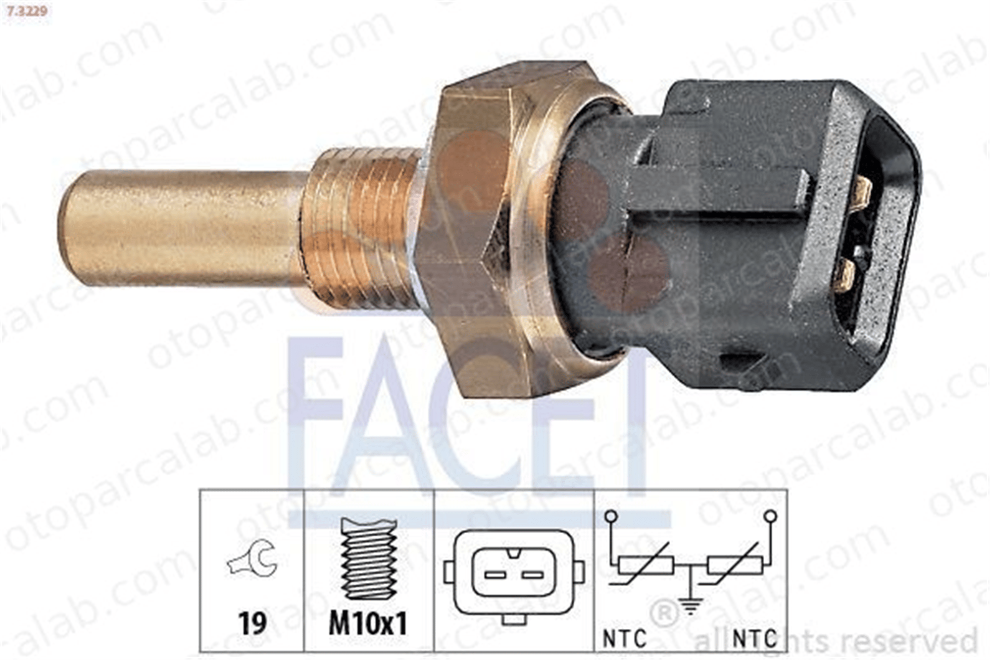FACET 7.3229 Hararet Müşürü AUDI 100 C3 Avant 100 C3 Sedan 34906161 034 906 161