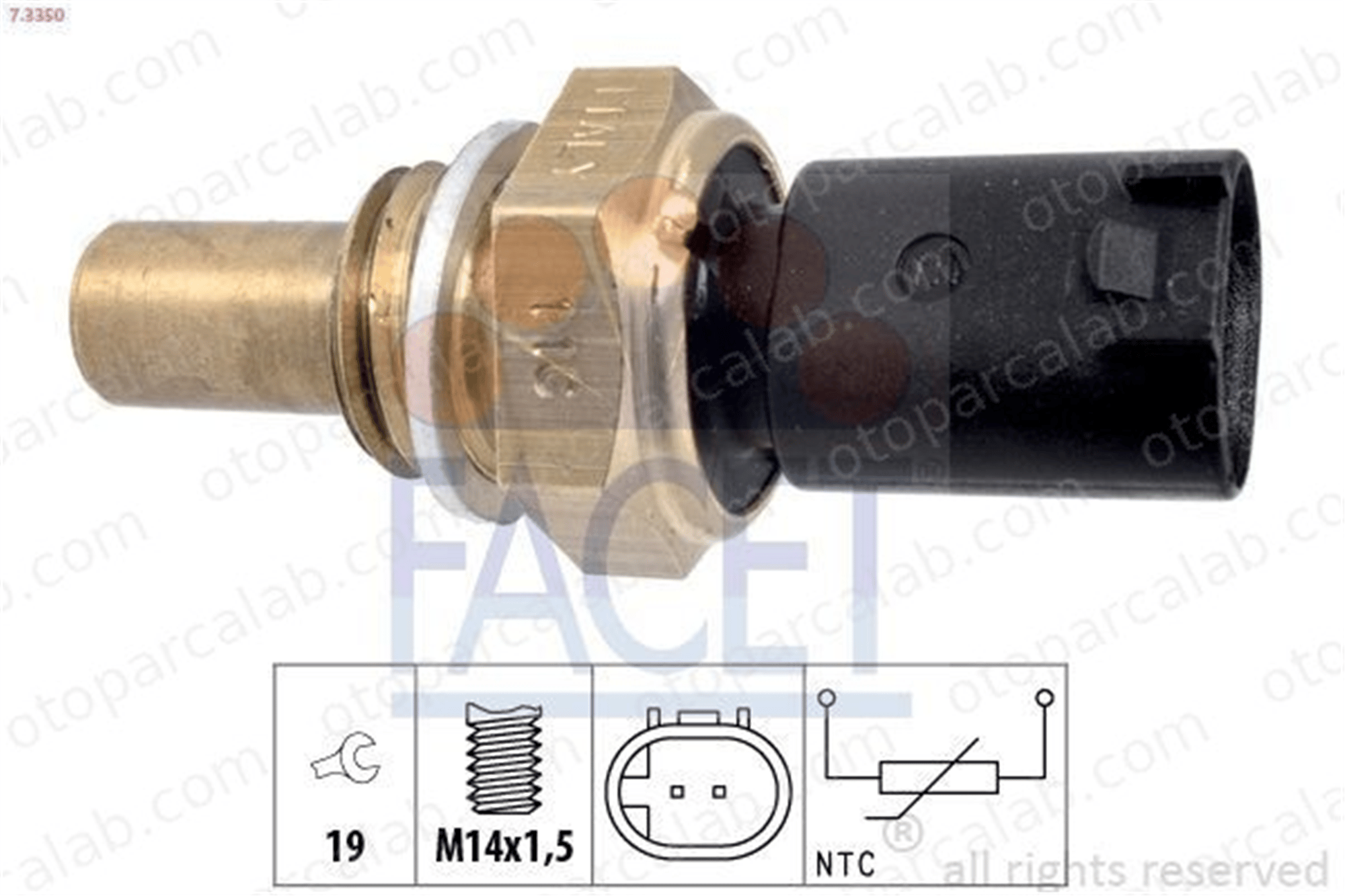 FACET 7.3350 Hararet Müşürü MERCEDES-BENZ E-SERISI C-SERISI A0051532328 5103534AA